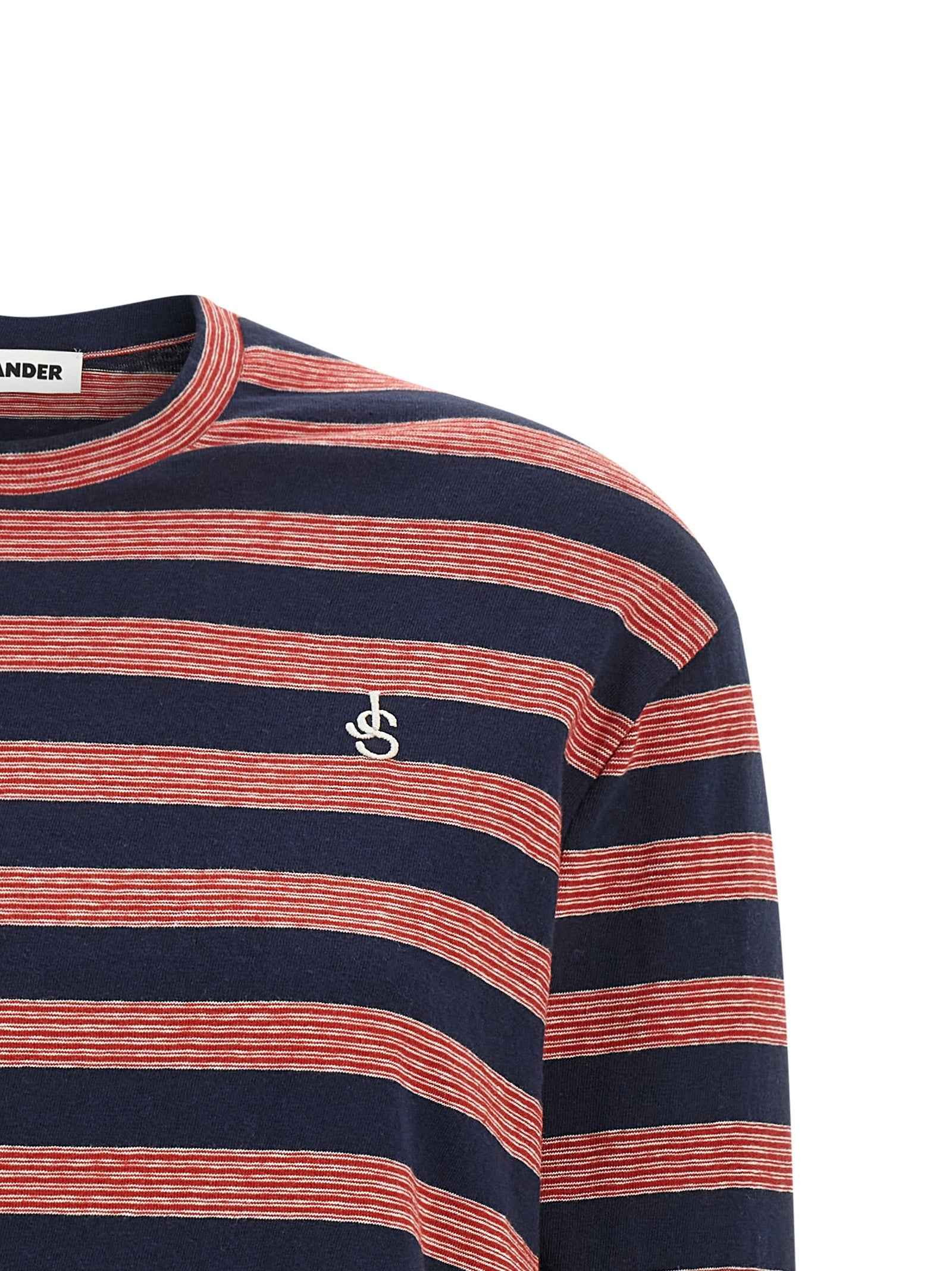 Jil Sander Multicolor Cotton Long Sleeve T-Shirt