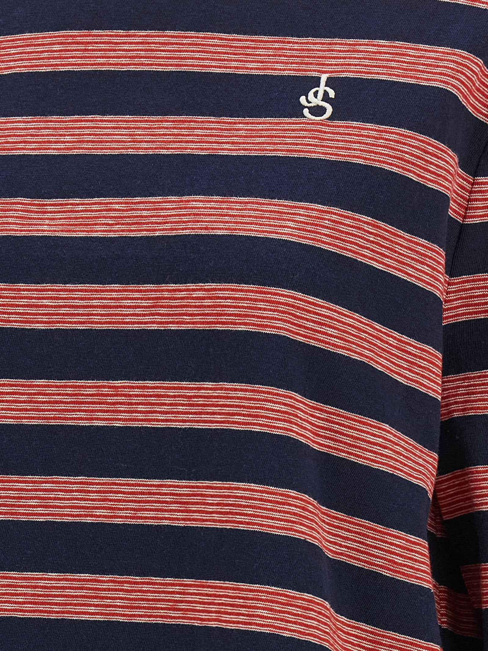 Jil Sander Multicolor Cotton Long Sleeve T-Shirt