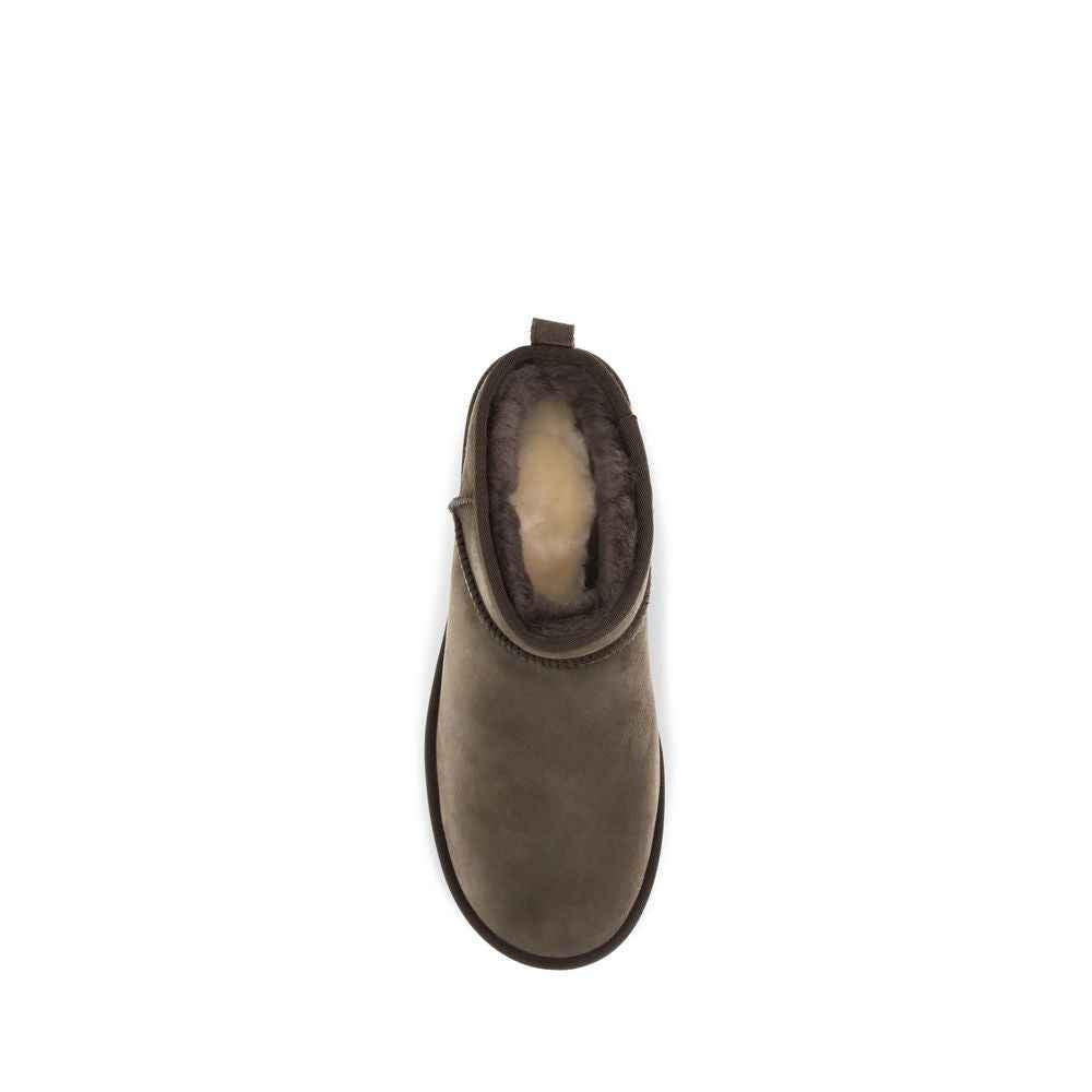 UGG Brown Leather Ankle Boots