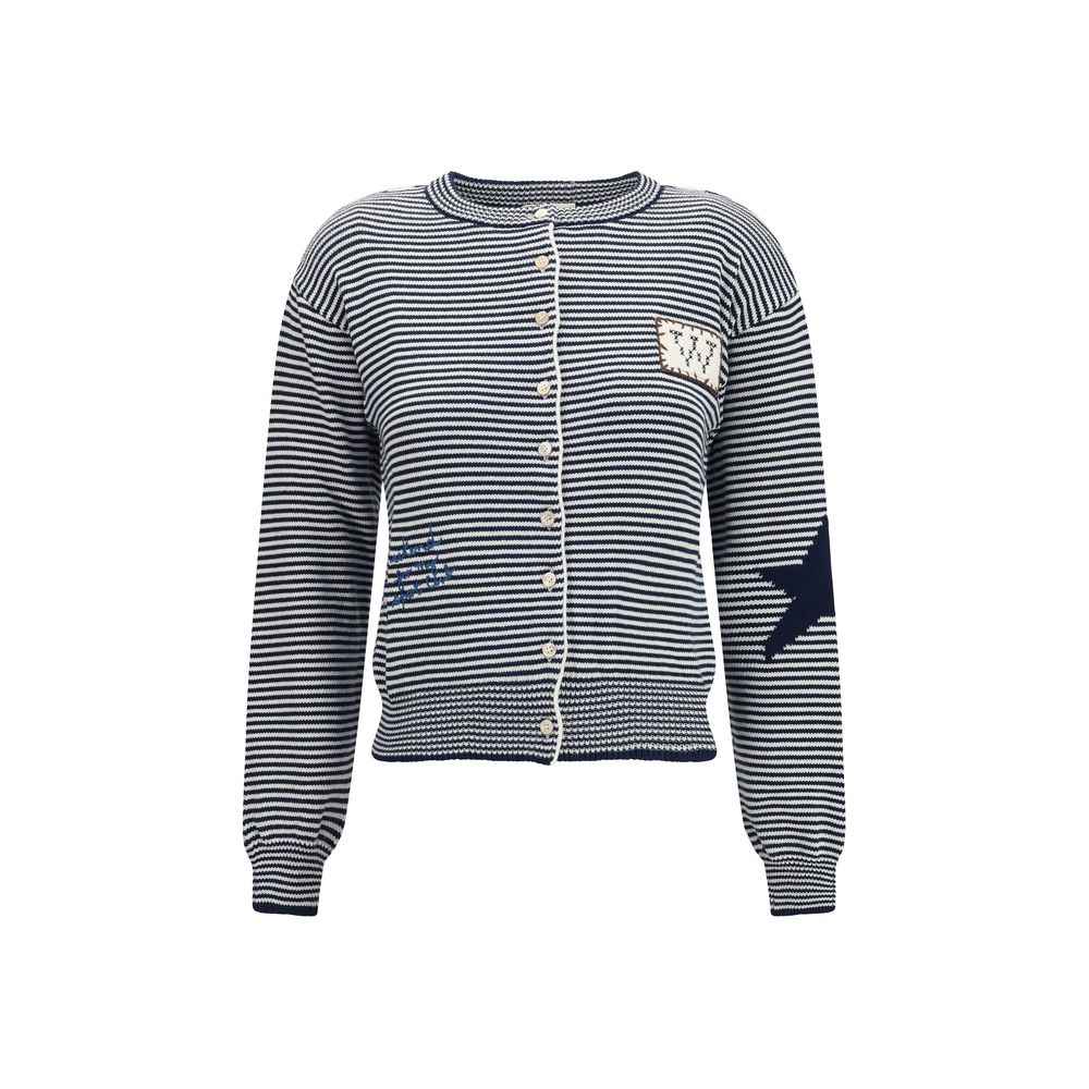 Max Mara Blue Cotton Cardigan