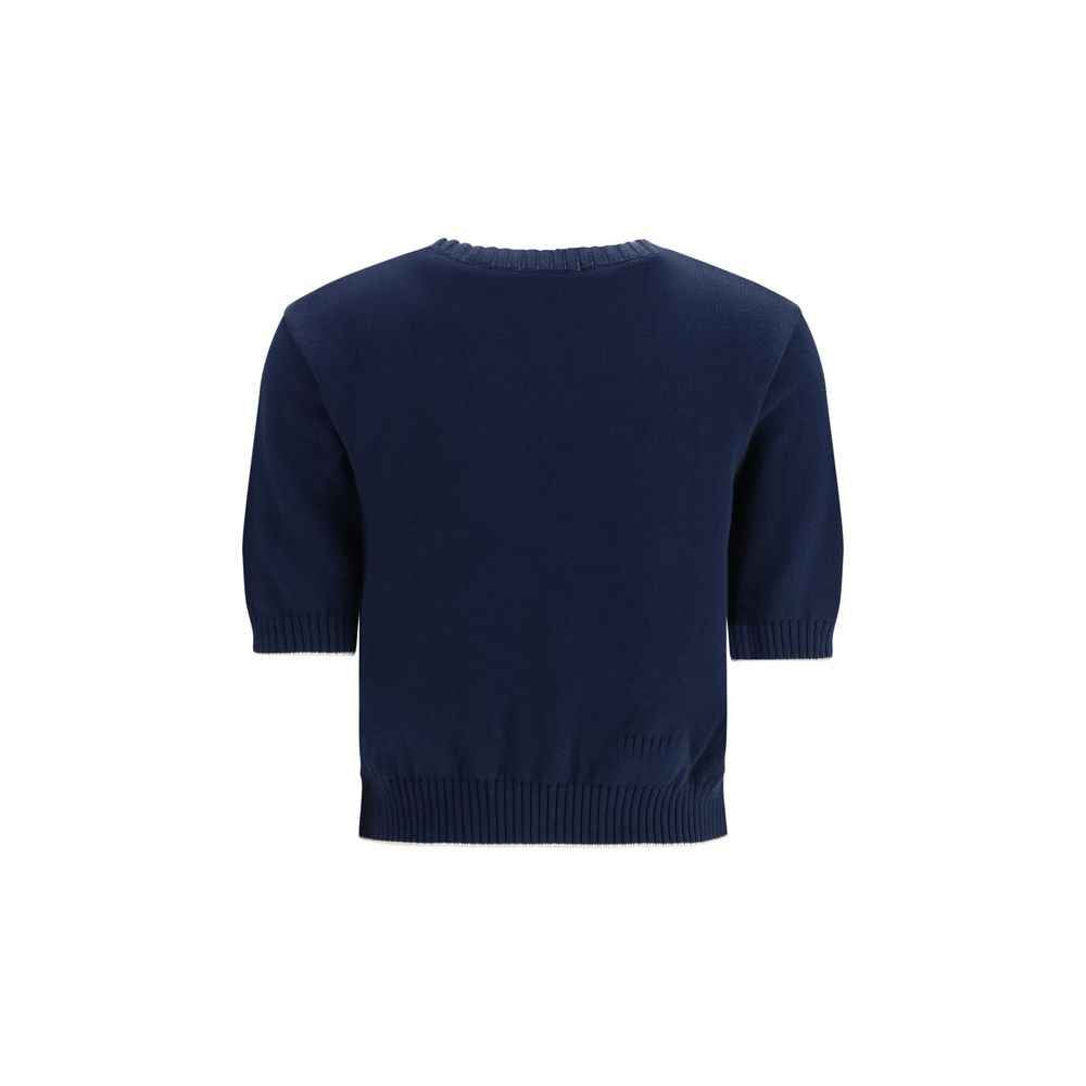 Max Mara Blue Cotton Sweatshirt