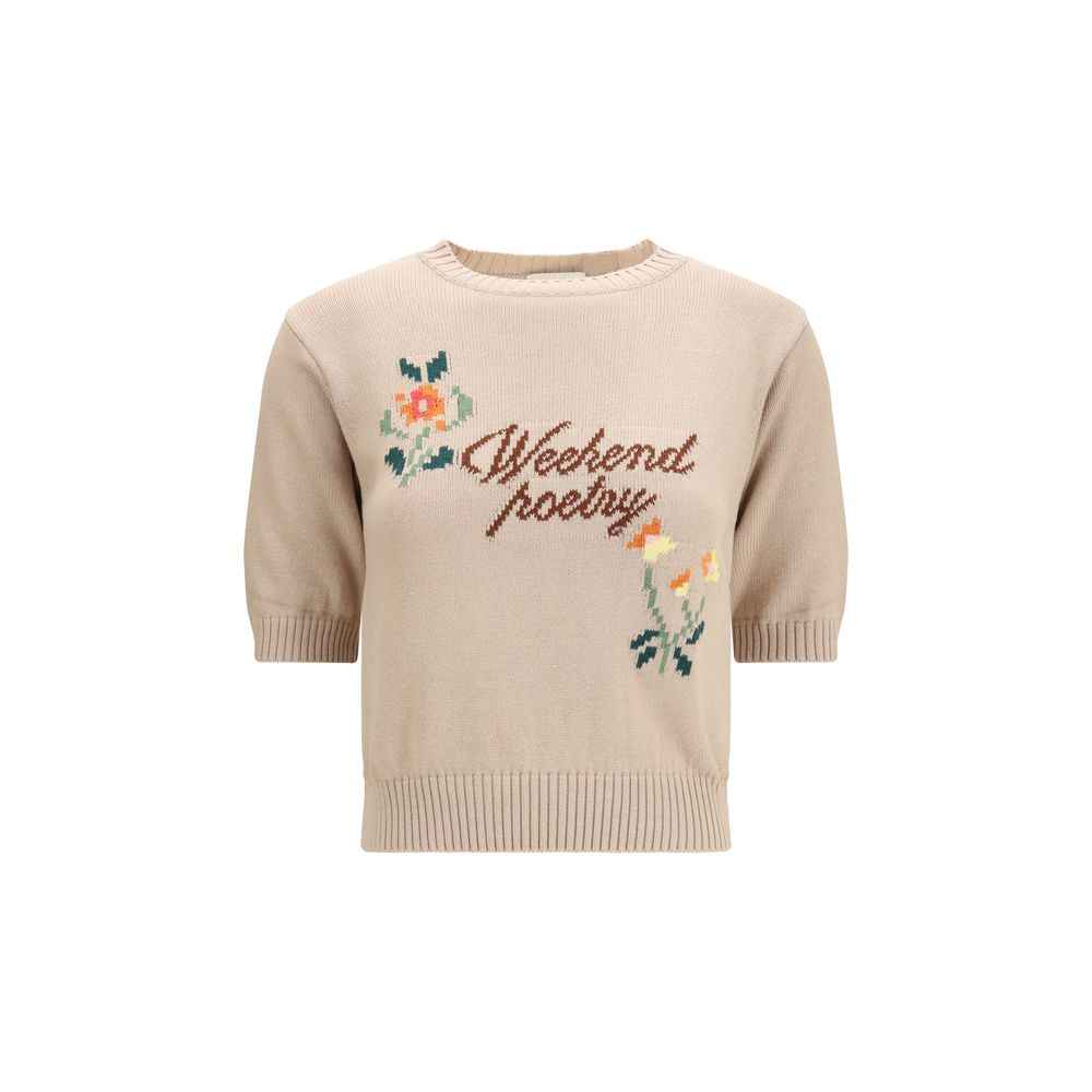 Max Mara Beige Cotton Sweatshirt