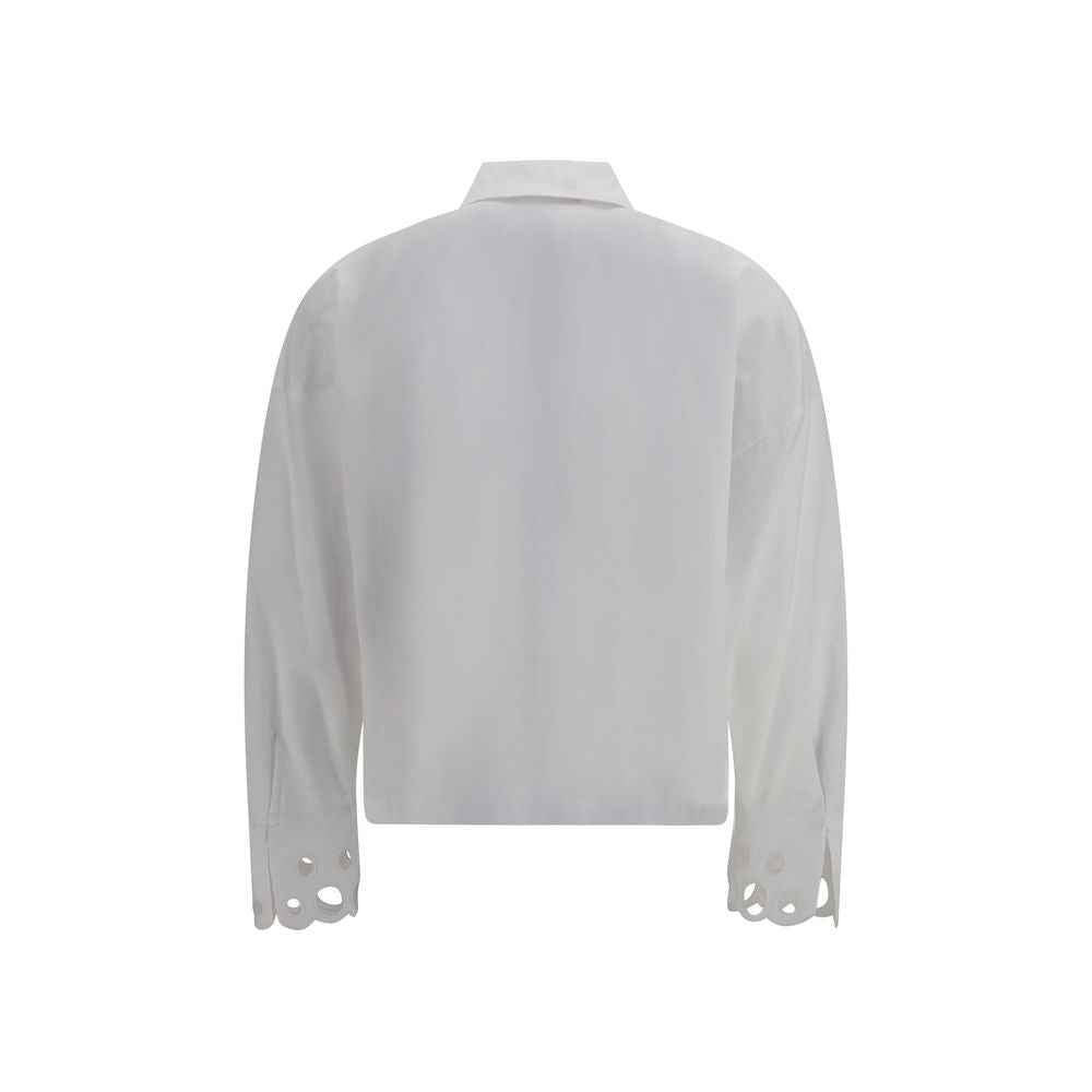 Max Mara White Cotton Dress Shirt
