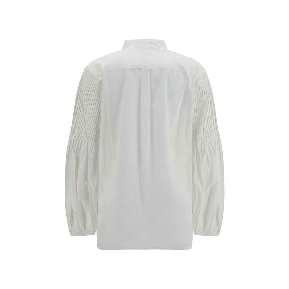 Max Mara White Cotton Blouse