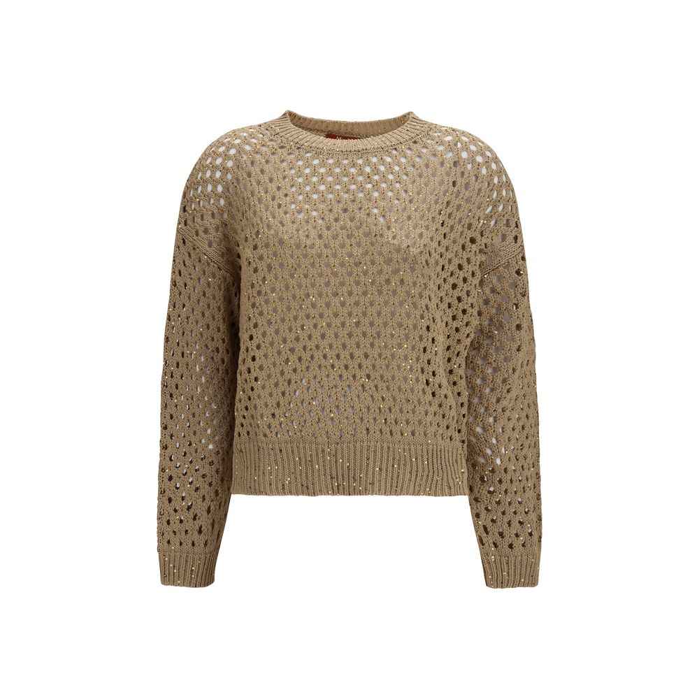 Max Mara Beige Cotton Sweatshirt