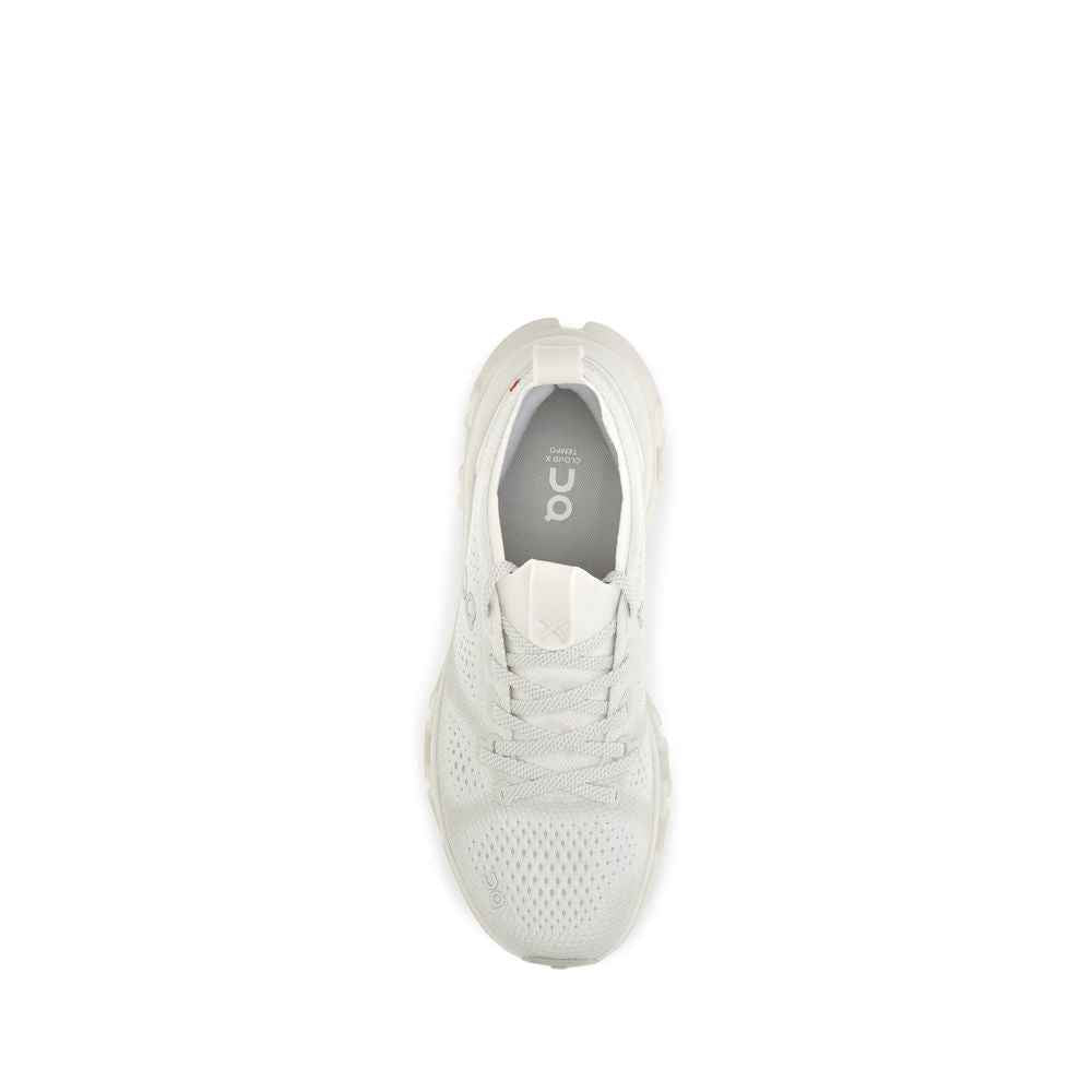 ON White Fabric Athletic Sneakers
