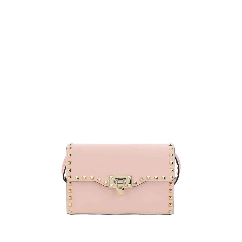 Valentino Garavani Pink Calf Leather Bos Taurus Shoulder Bag