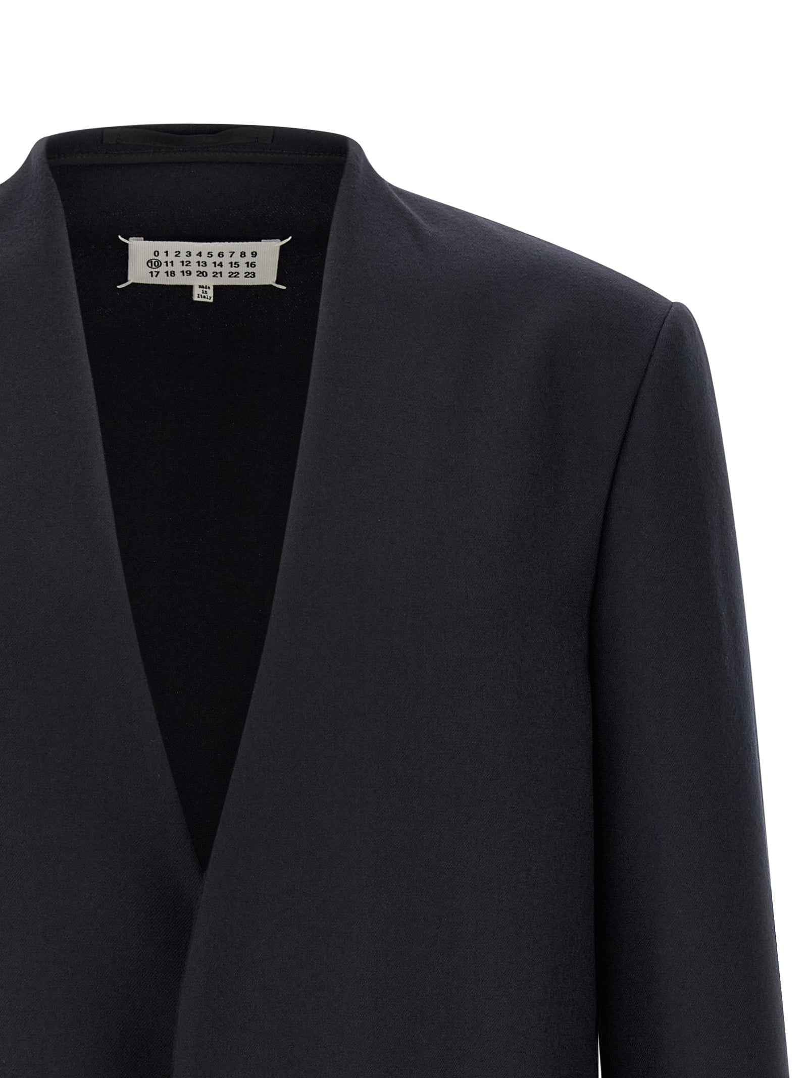 Maison Margiela Blue Virgin Wool Blazer