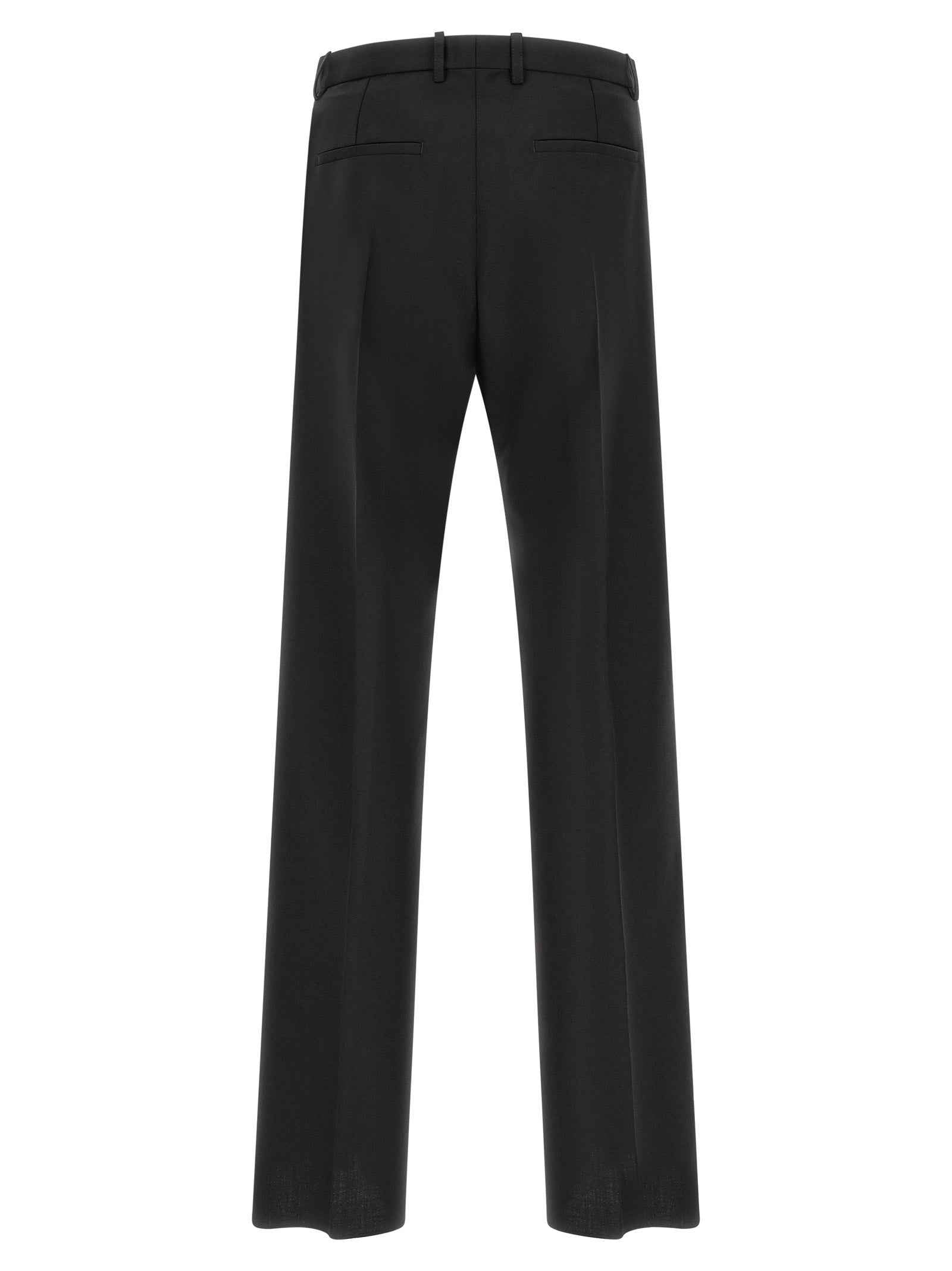 Jil Sander Black Virgin Wool Dress Pants