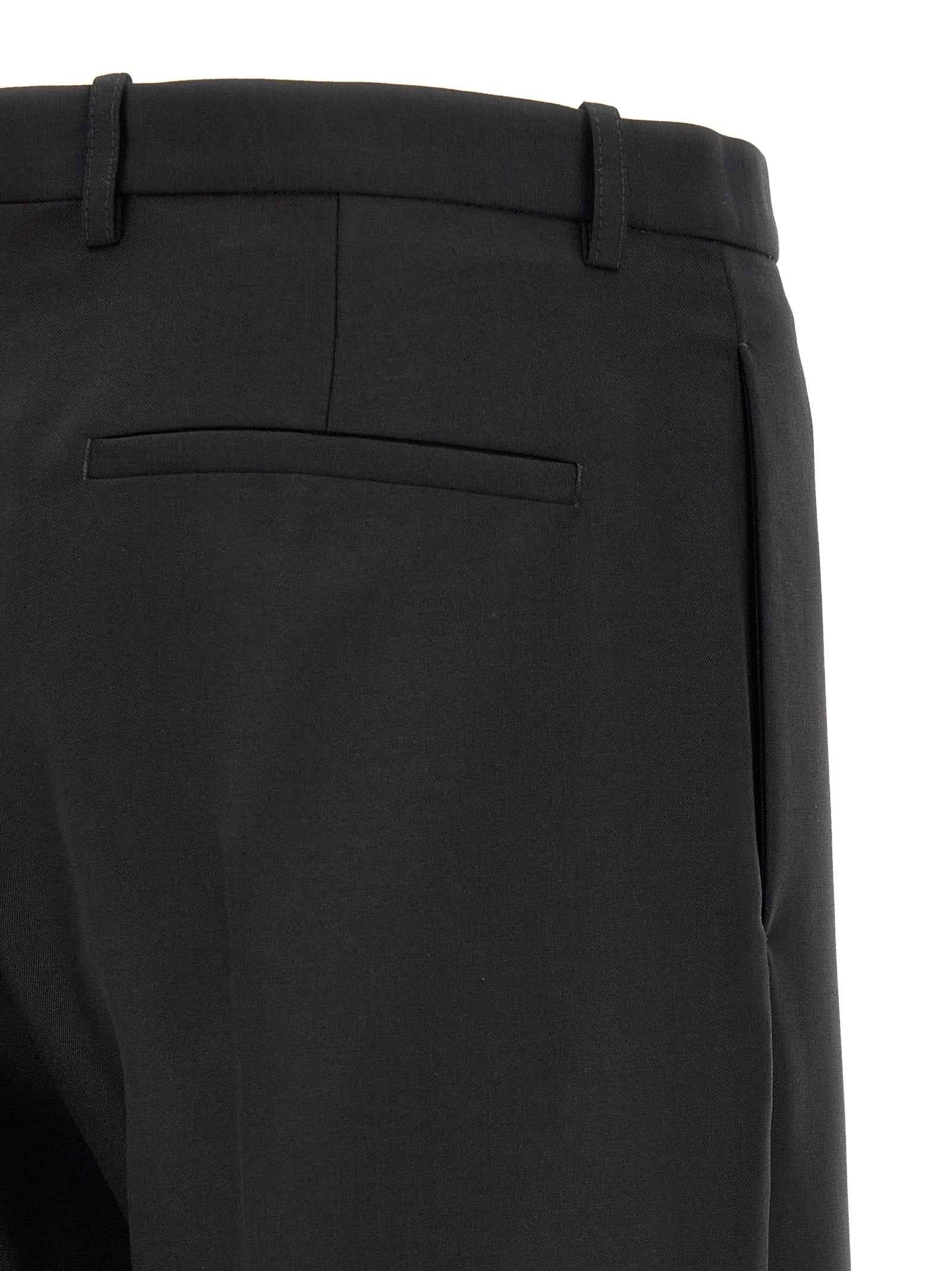 Jil Sander Black Virgin Wool Dress Pants