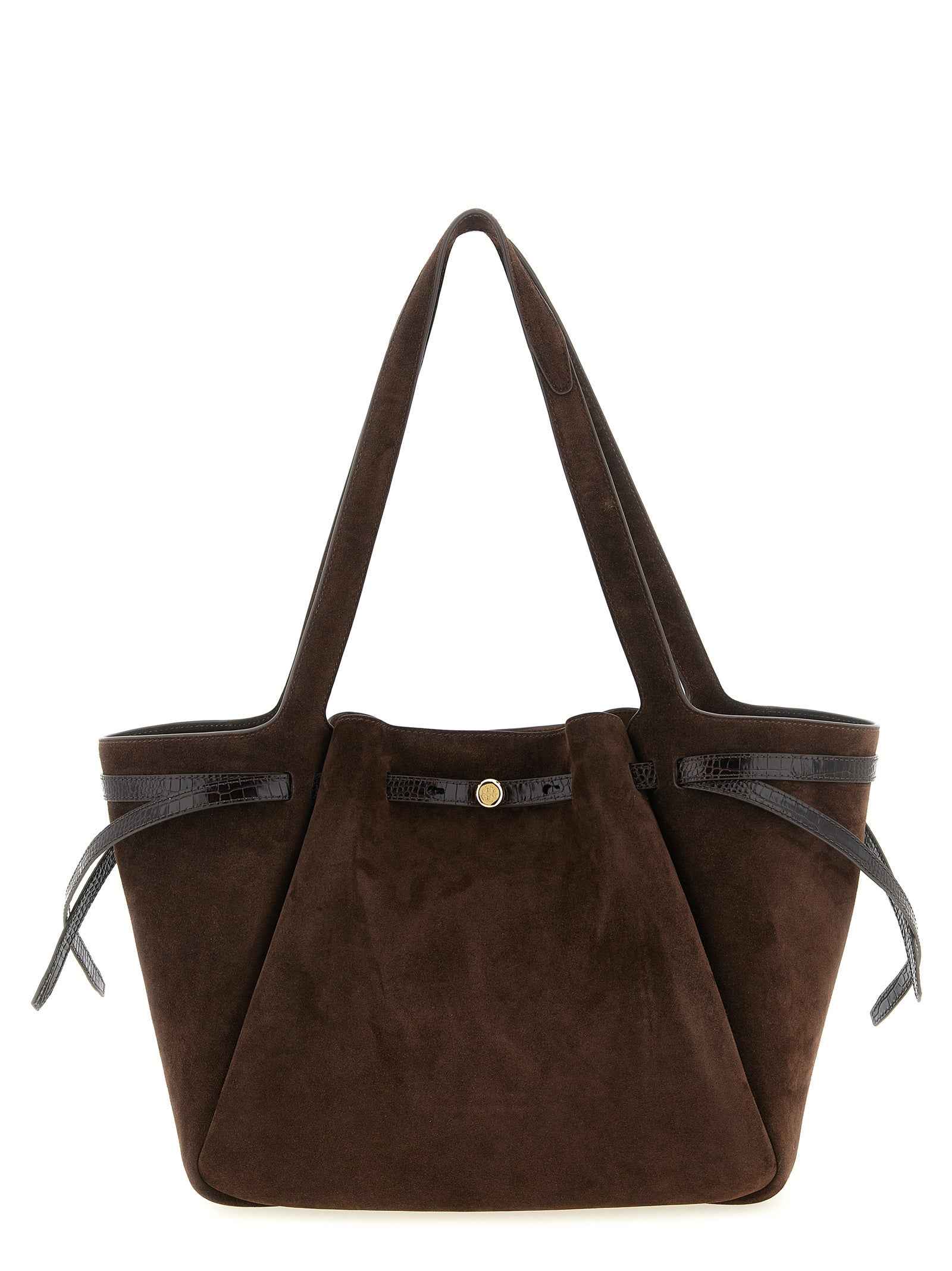 Tory Burch Brown Bovine Leather Tote Bag