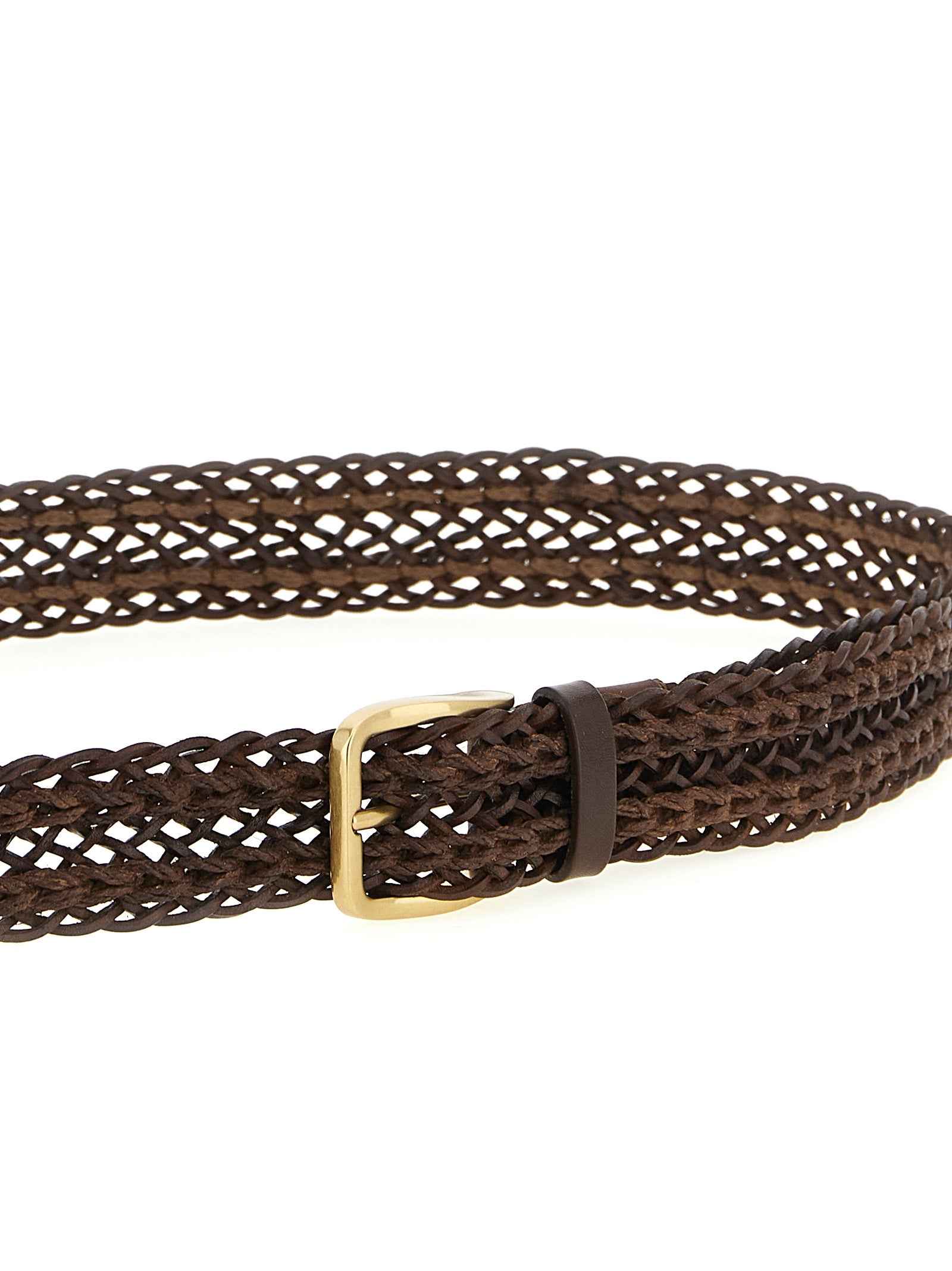 Brunello Cucinelli Brown Calfskin Belt