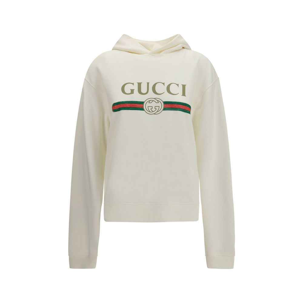 Gucci White Cotton Sweatshirt