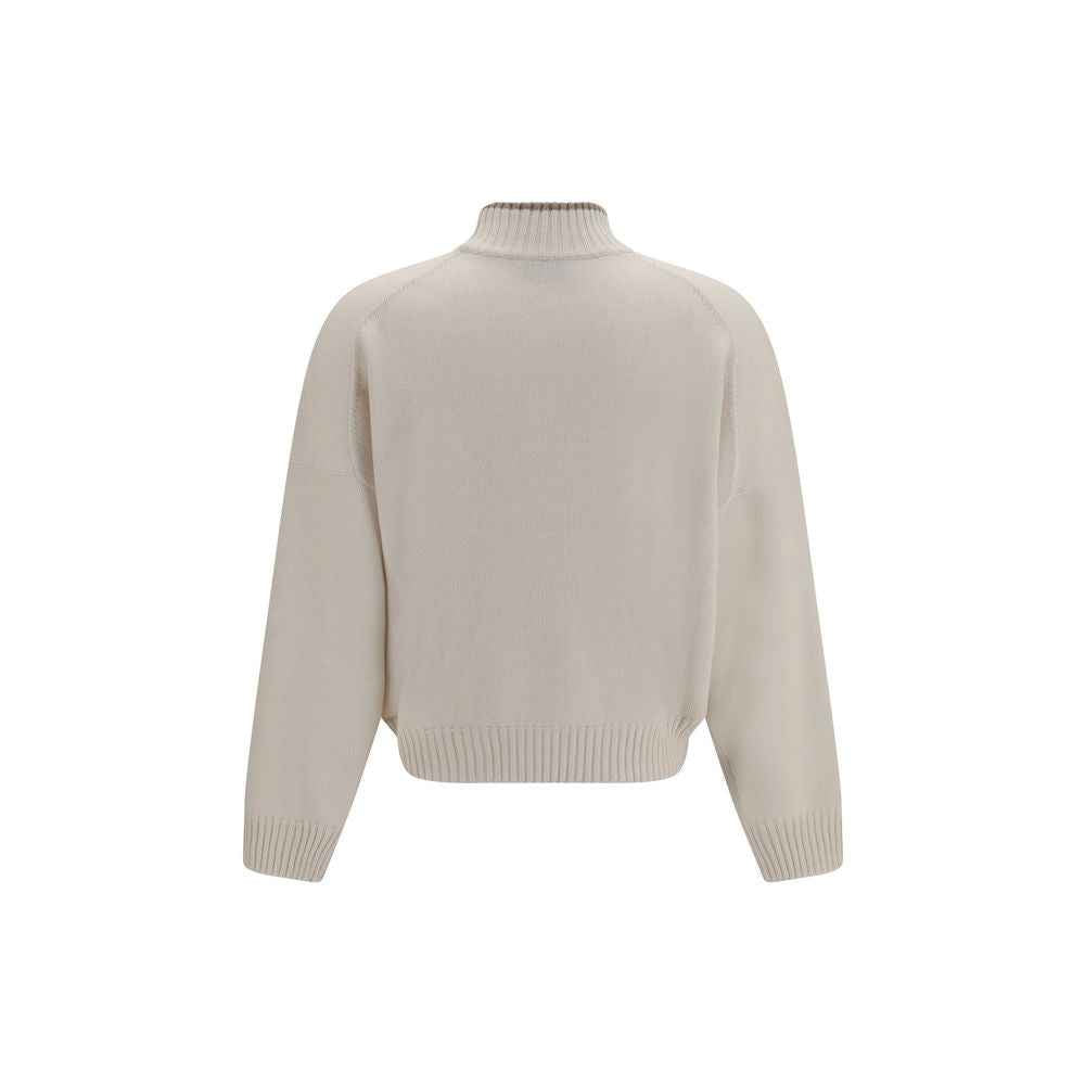 Brunello Cucinelli White Cashmere Sweater