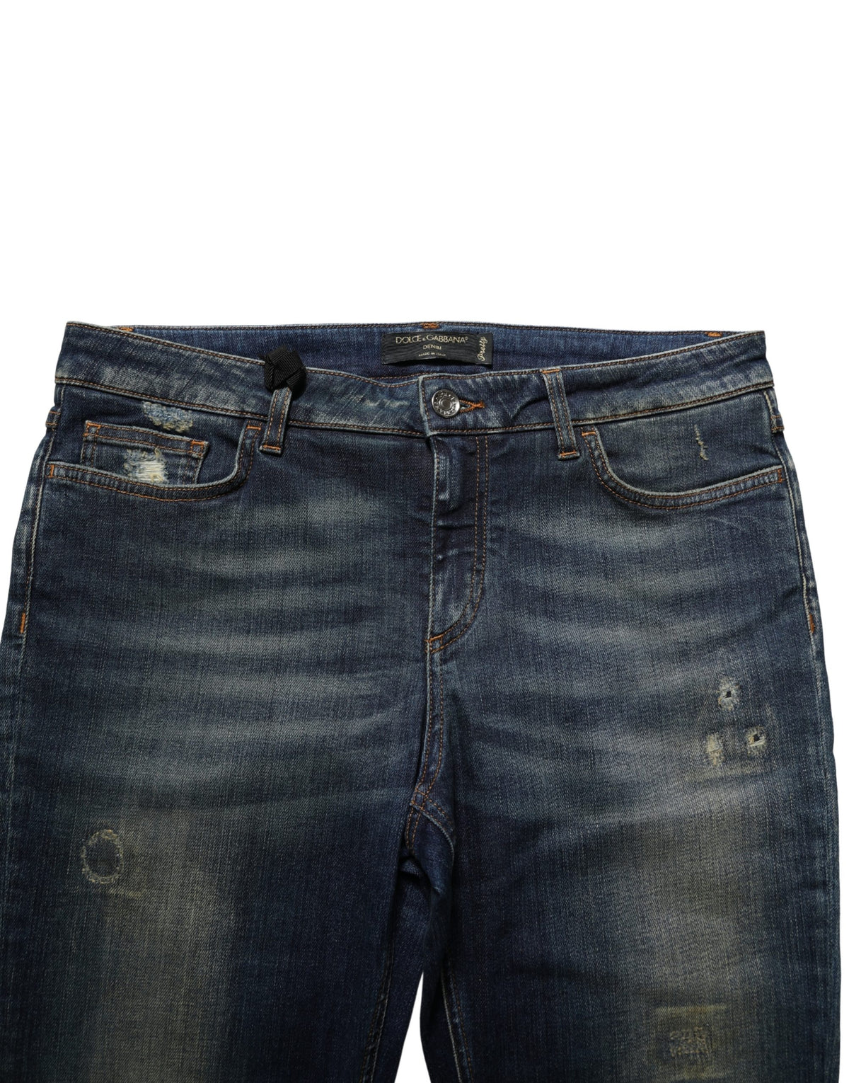 Dolce & Gabbana Blue Cotton Stretch Skinny Denim Jeans