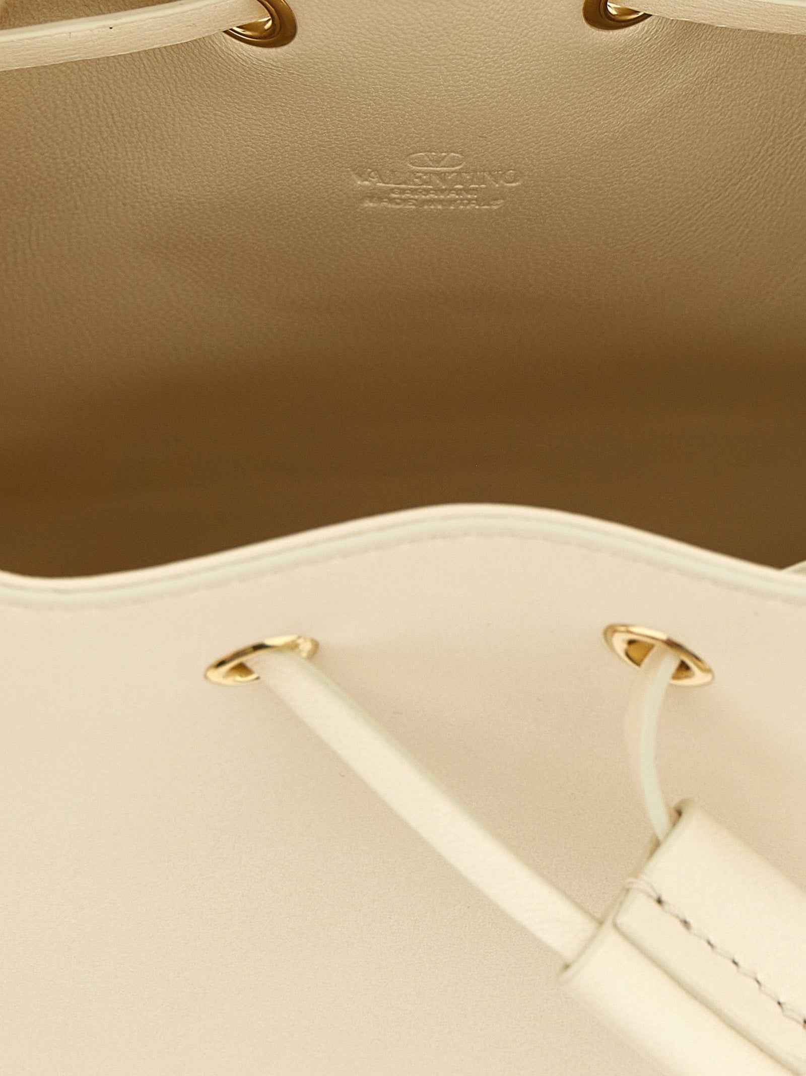 Valentino Garavani White Lamb Leather Crossbody Bag