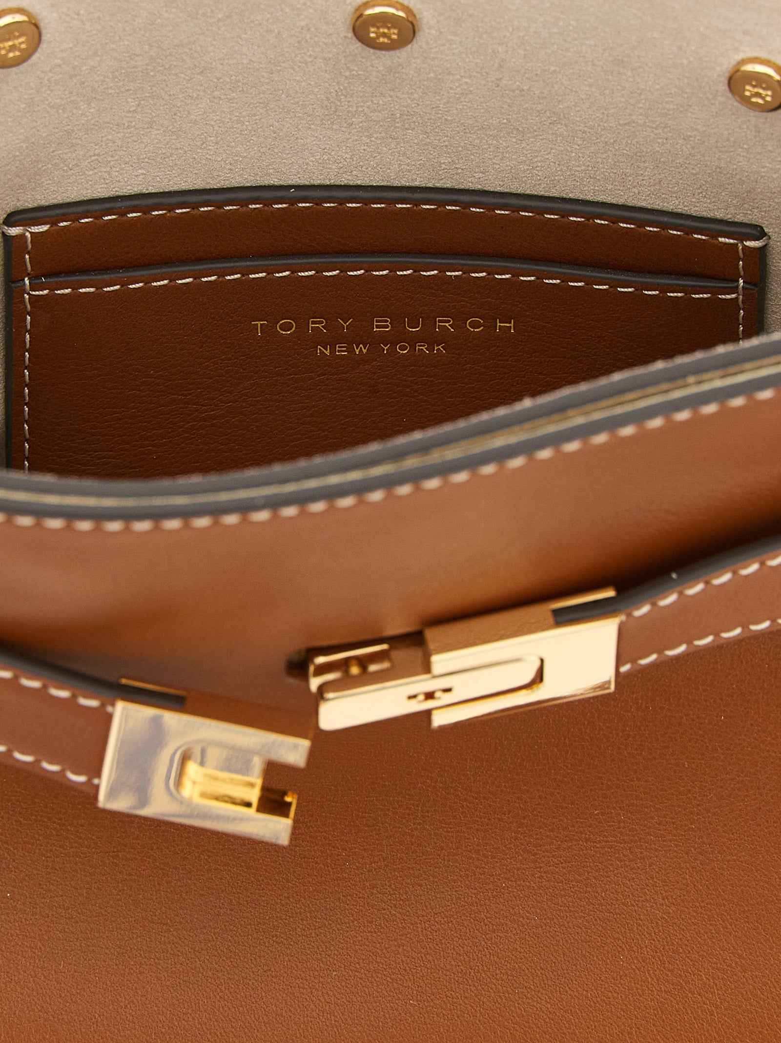 Tory Burch Brown Cowhide Crossbody Bag