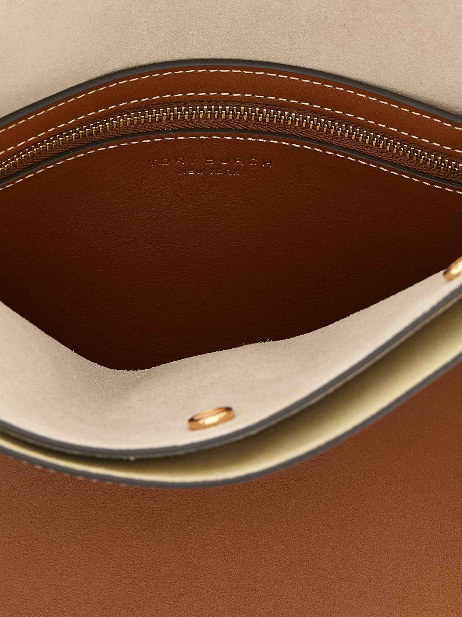 Tory Burch Brown Cowhide Crossbody Bag