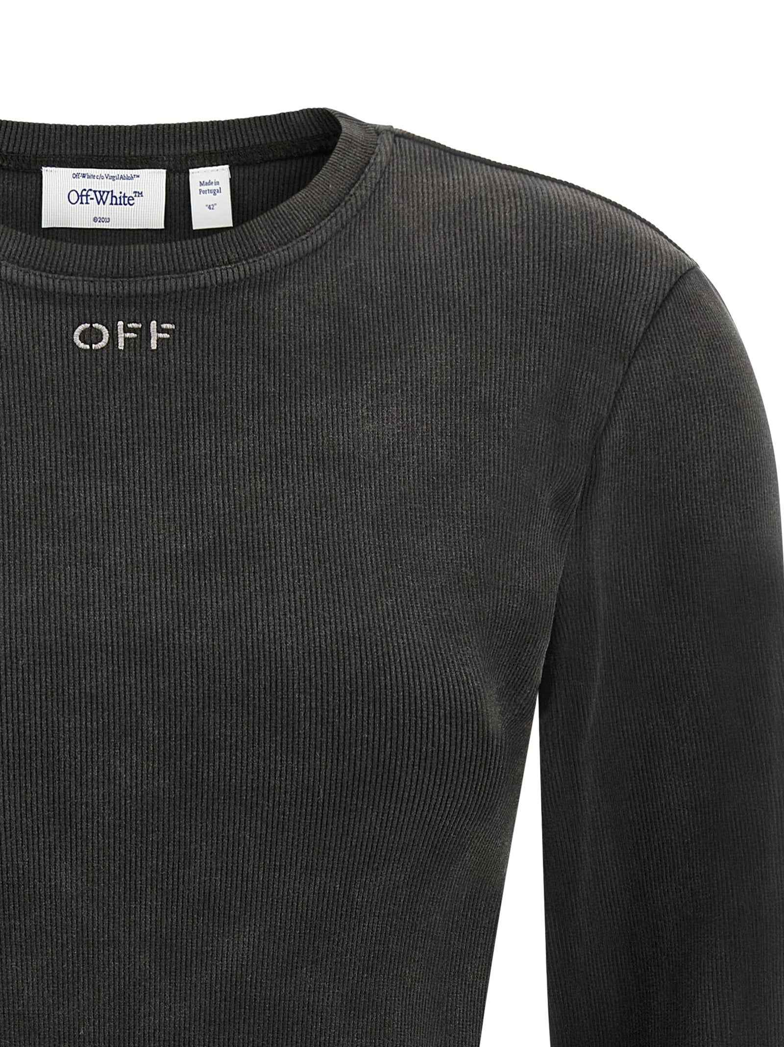 Off-White Black Cotton Sportswear