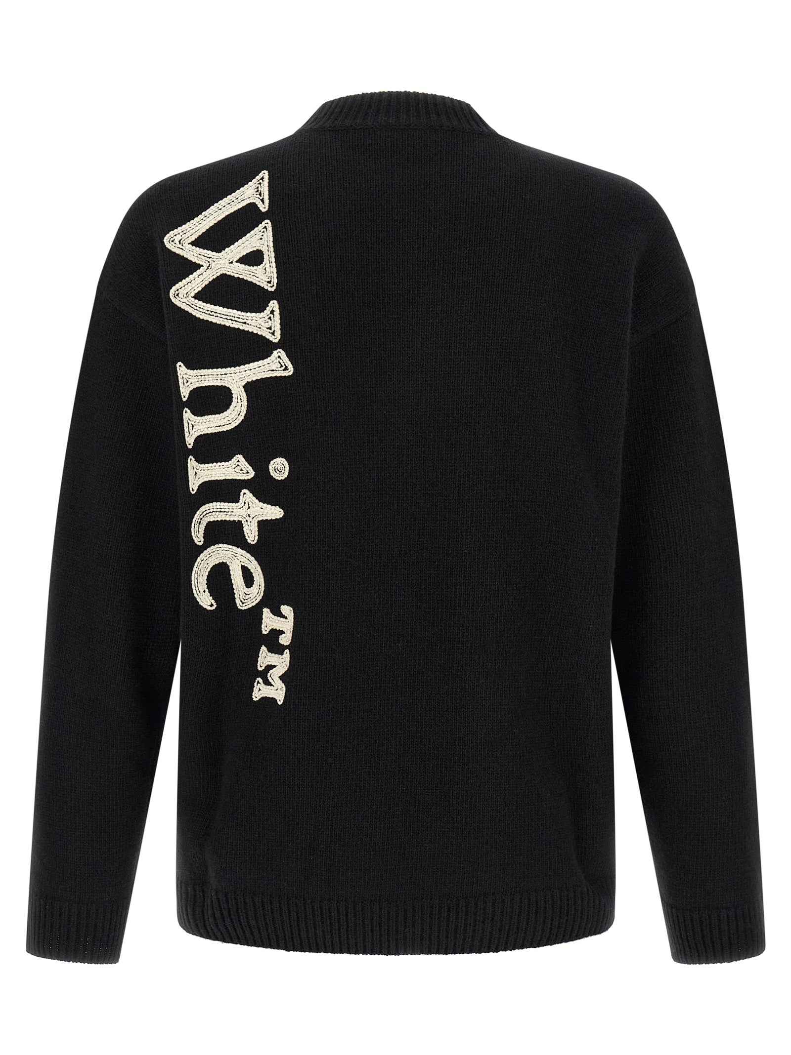 Off-White Bicolor Wool Cardigan