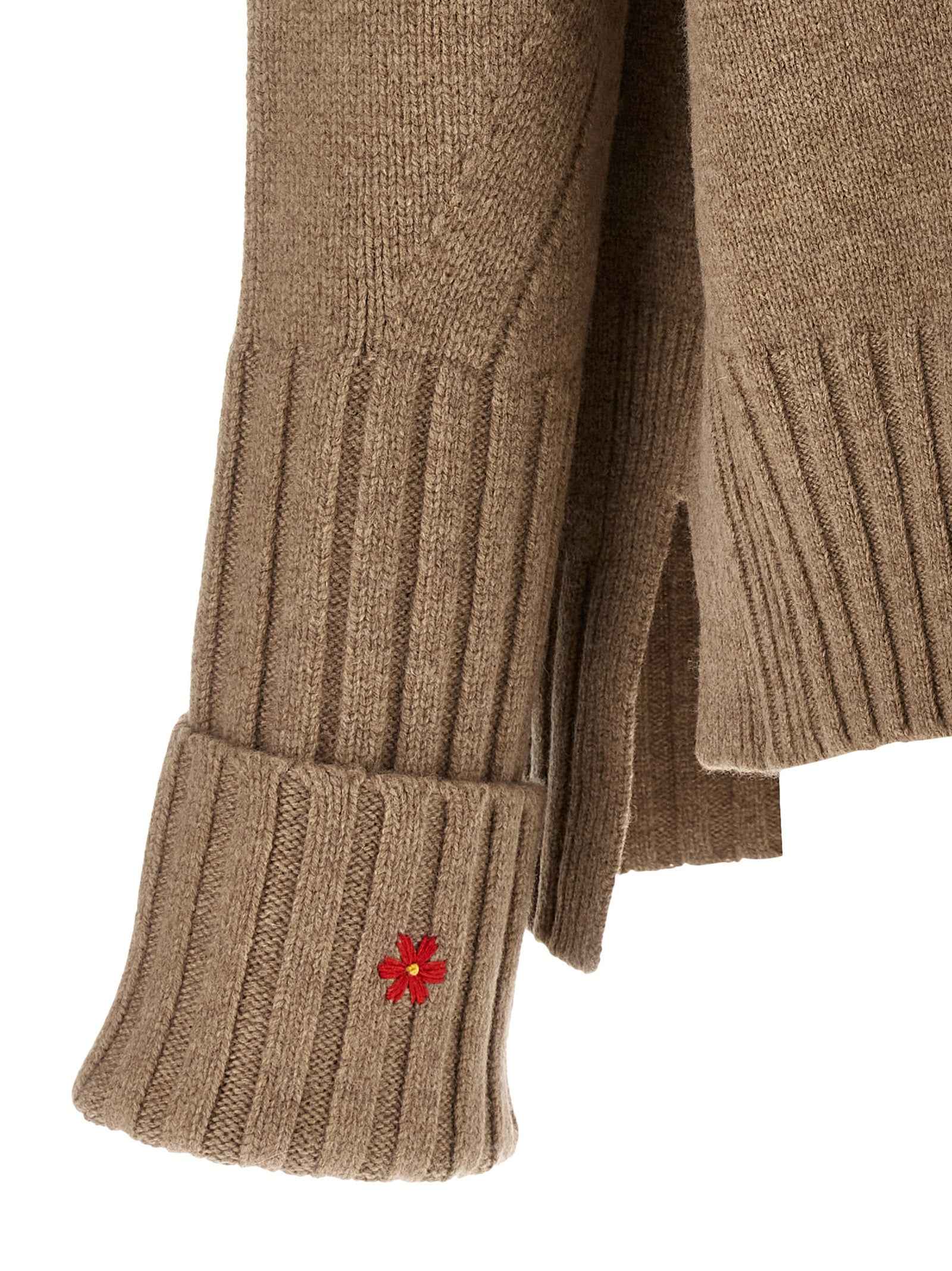 Tory Burch Beige Wool Cardigan