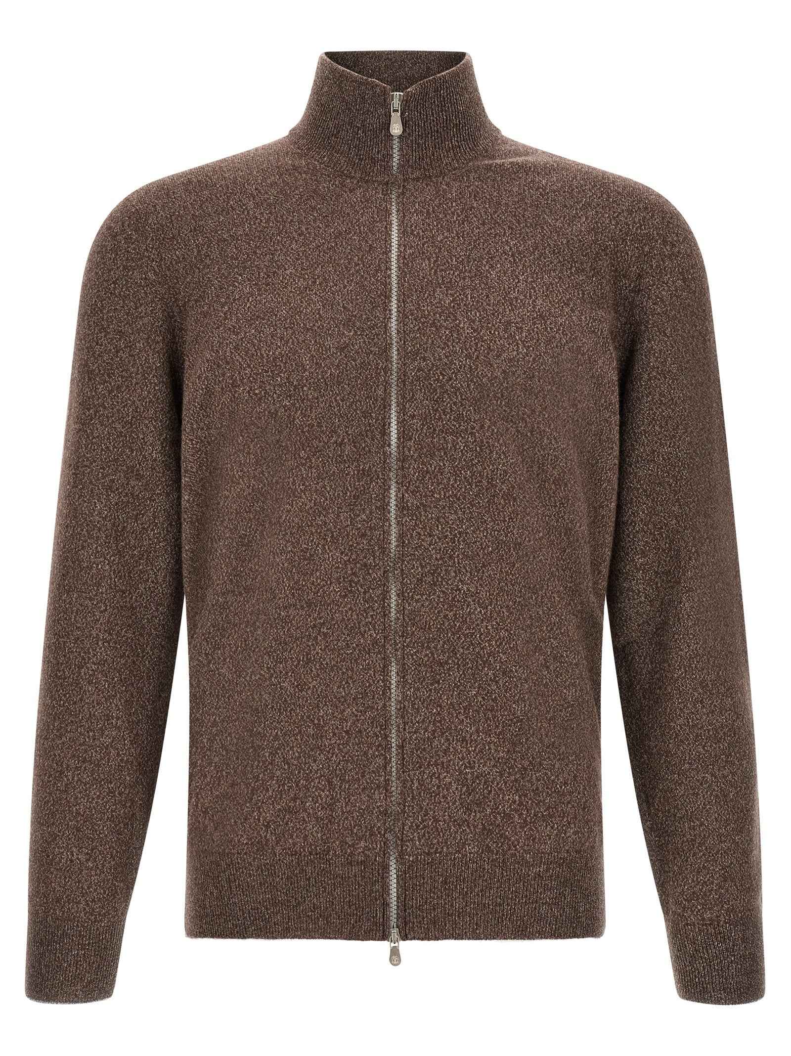 Brunello Cucinelli Brown Cashmere Cardigan