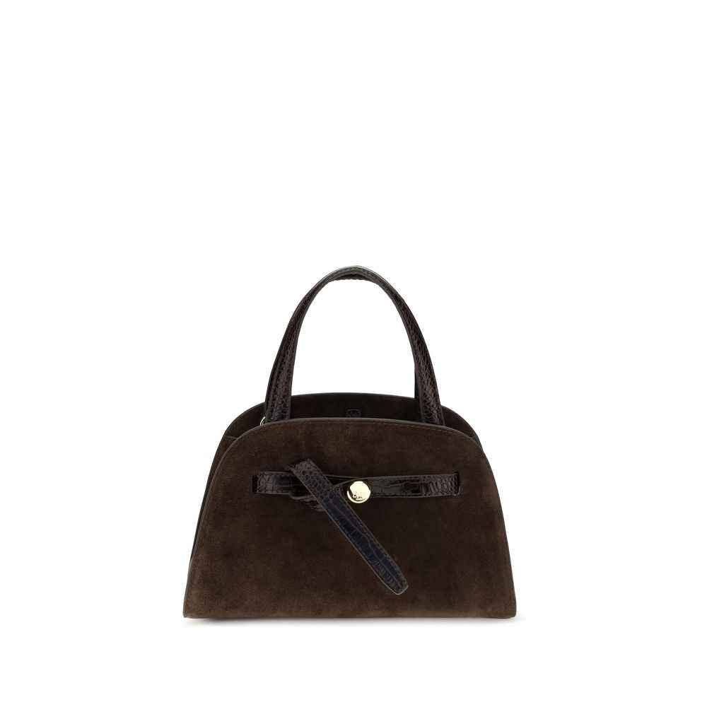 Tory Burch Brown Suede Leather Shoulder Bag