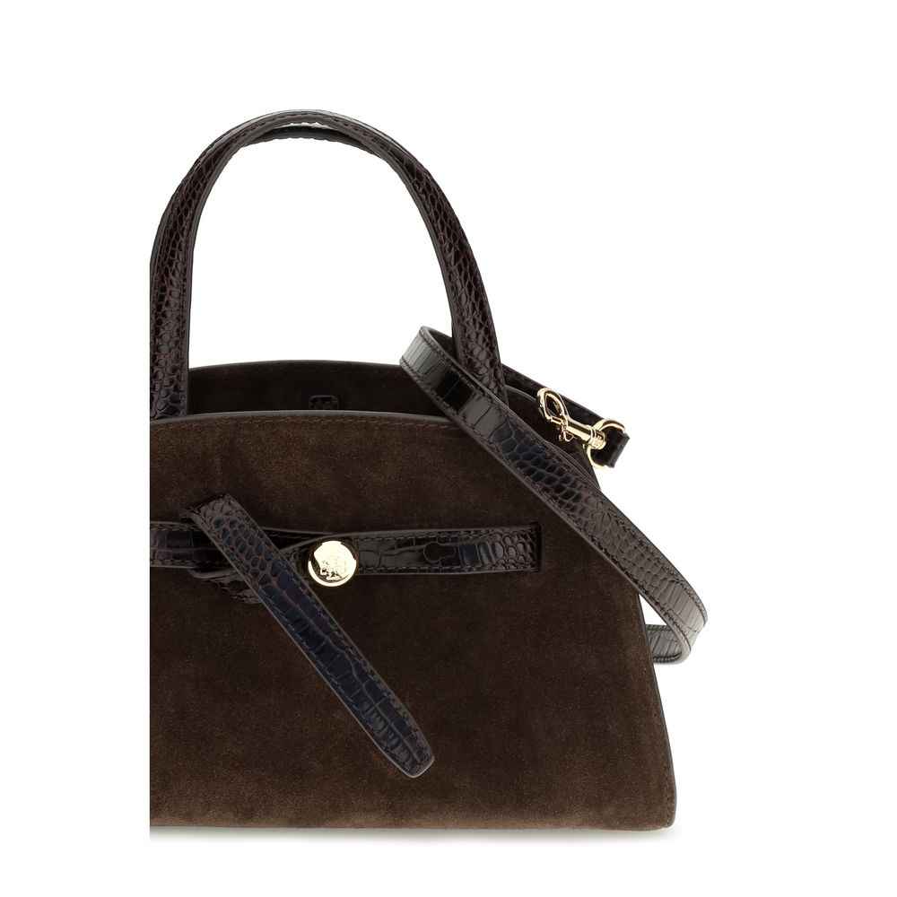 Tory Burch Brown Suede Leather Shoulder Bag