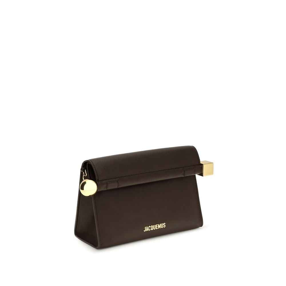 Jacquemus Brown Lamb Ovis Aries Aries Clutch Bag
