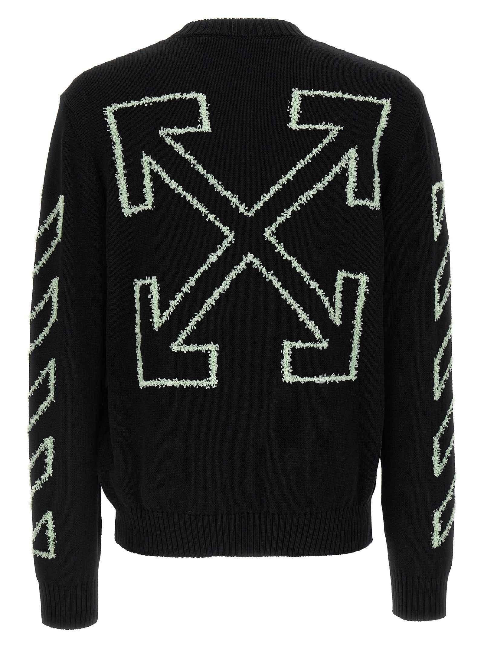 Off-White Black Cotton Cardigan