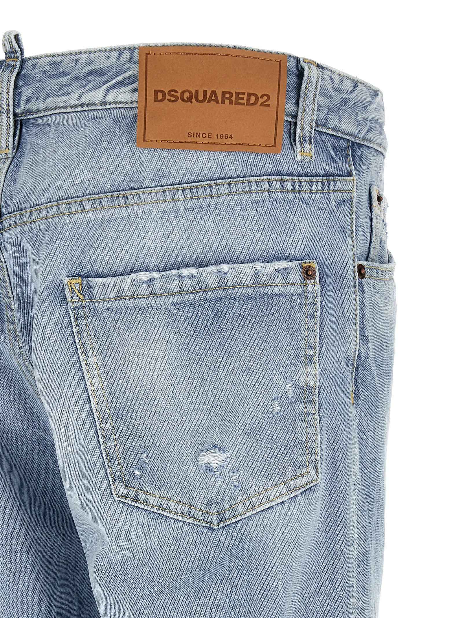 Dsquared² Blue Cotton Jeans Denim
