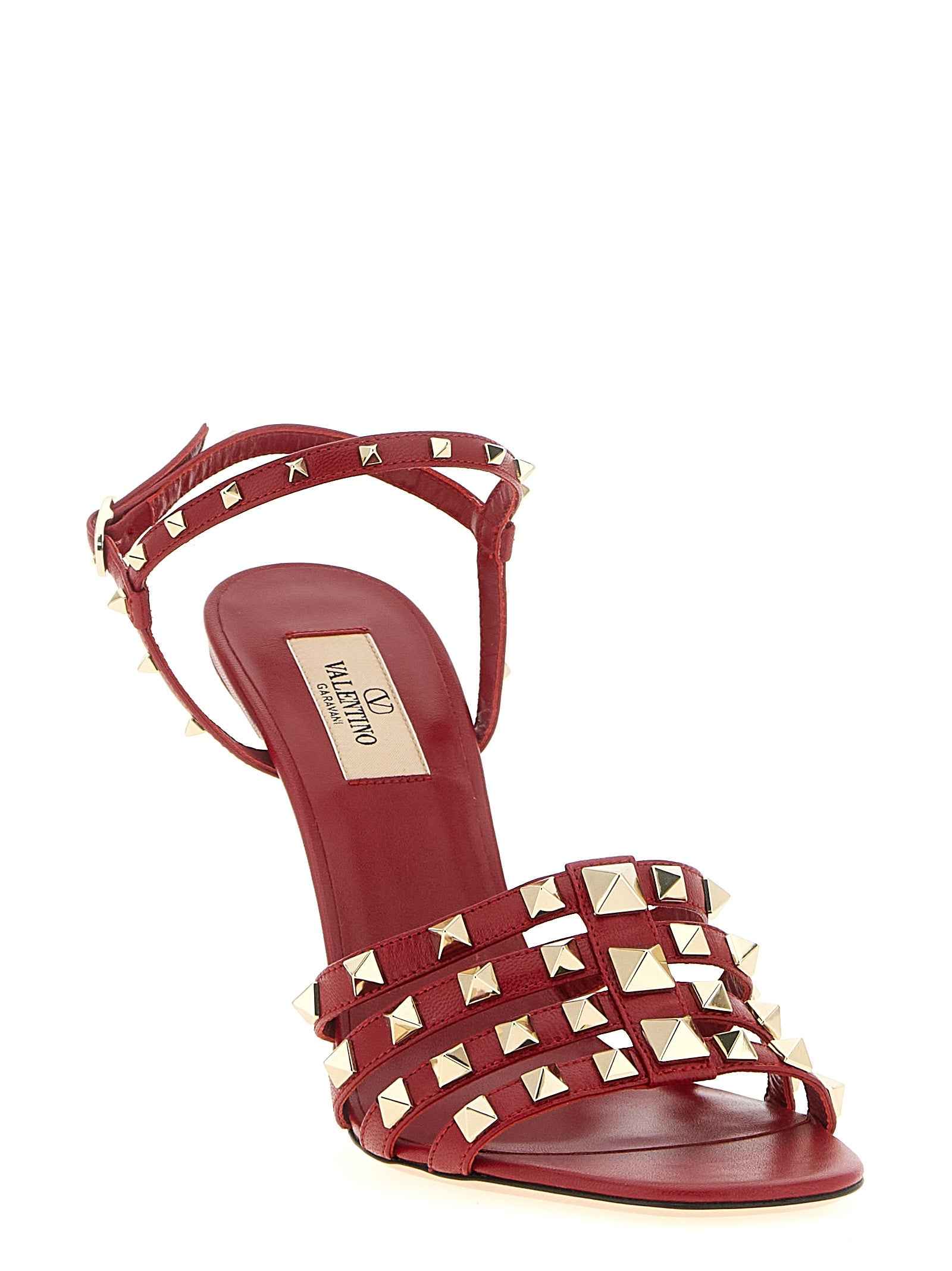 Valentino Garavani Multicolor Calfskin Stiletto Heel Sandals