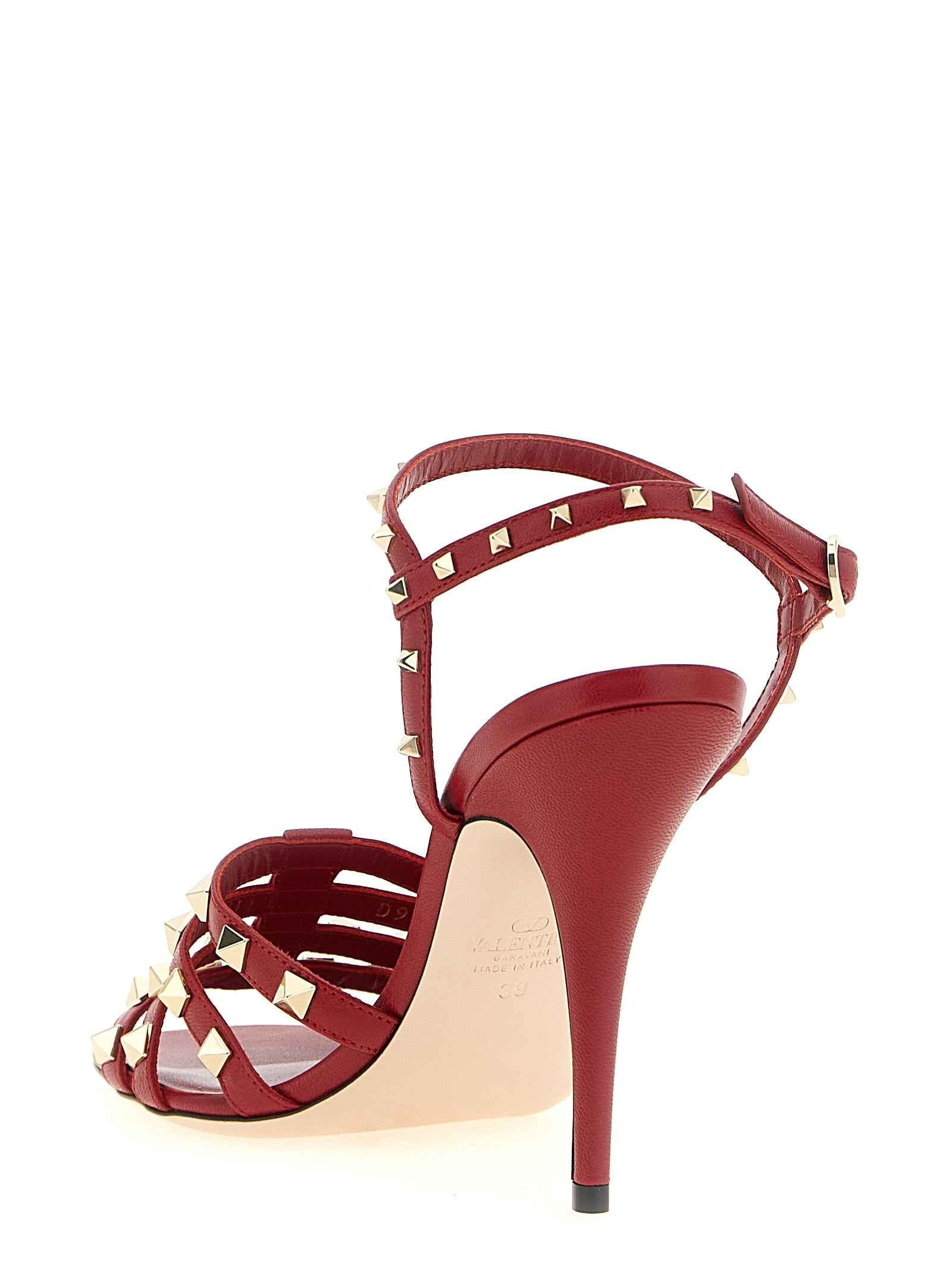 Valentino Garavani Multicolor Calfskin Stiletto Heel Sandals