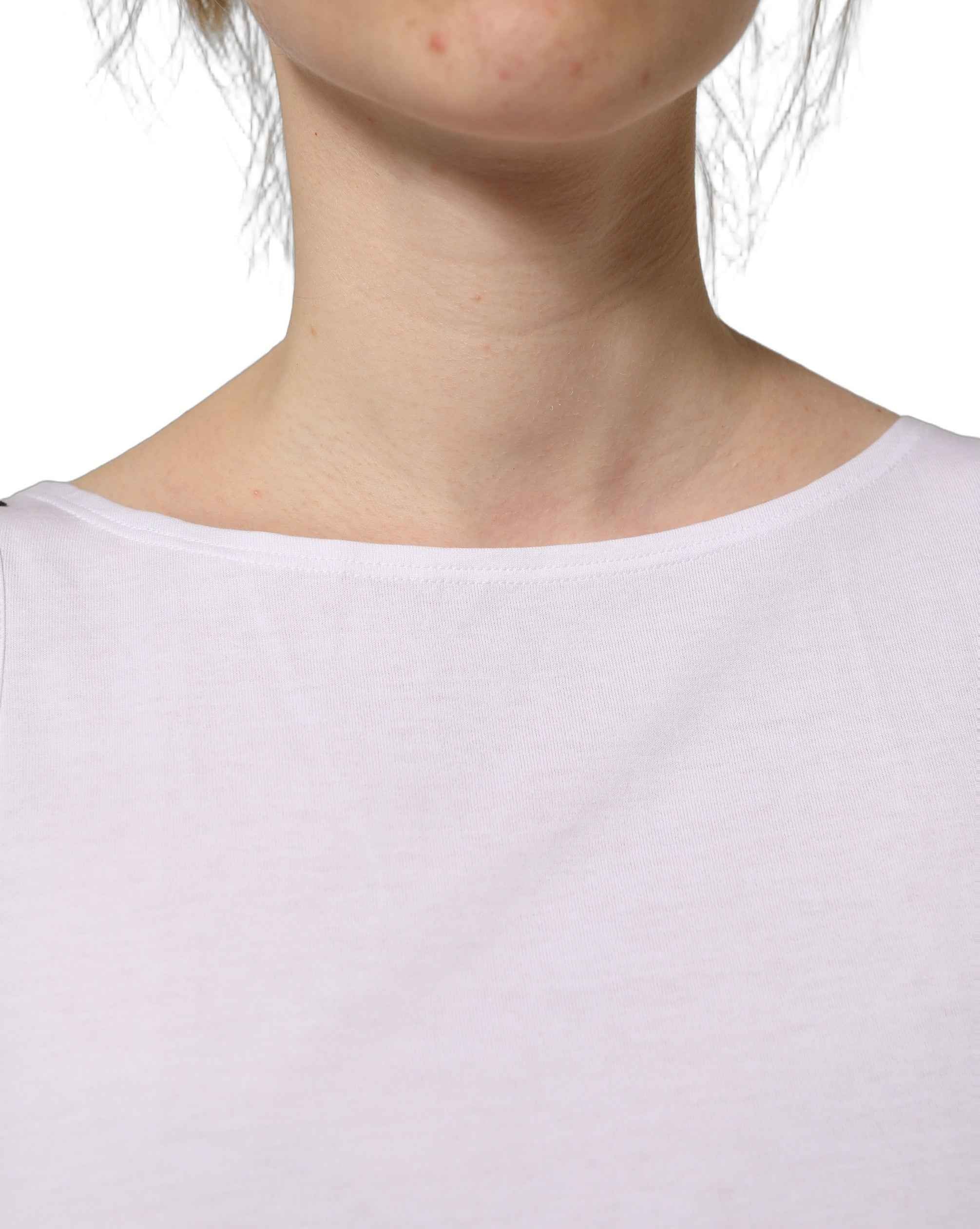 Dolce & Gabbana White Cotton Sleeveless Cropped Tank Top