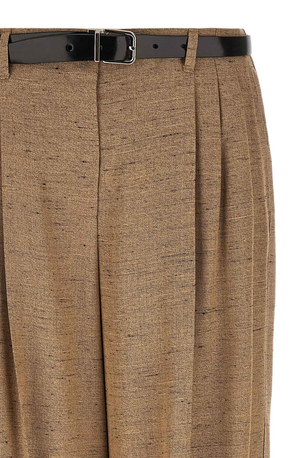 Dolce & Gabbana Beige Viscose Casual Pants