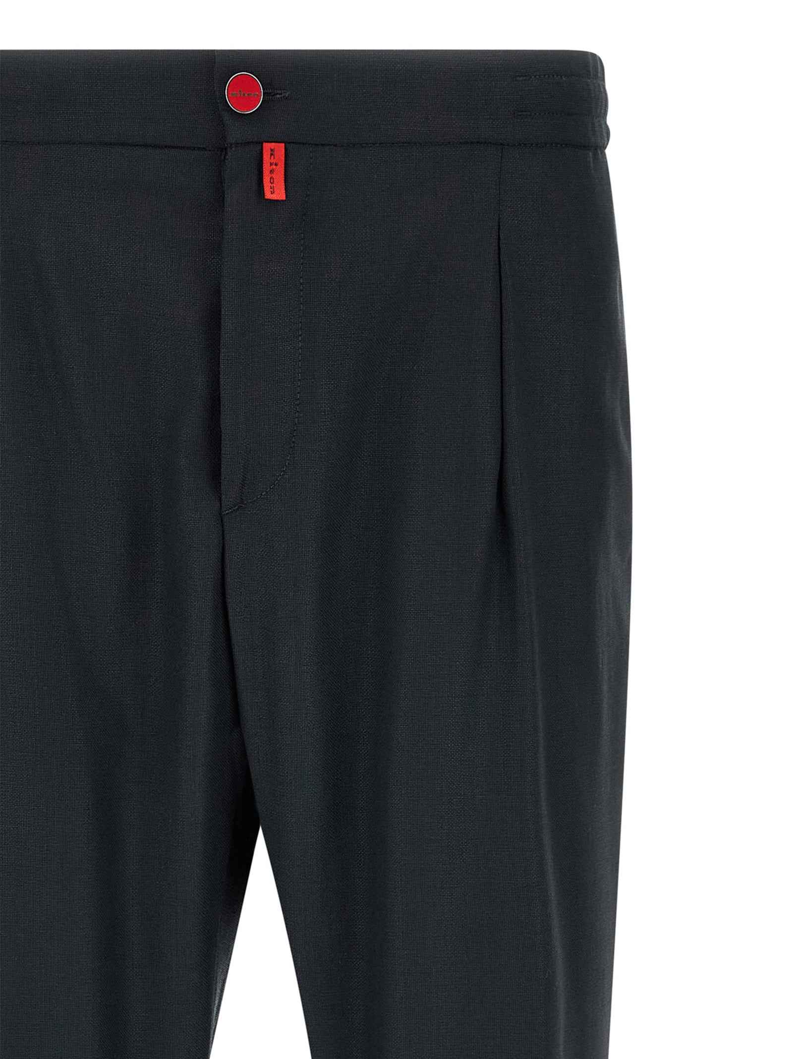 Kiton Blue Wool Pants