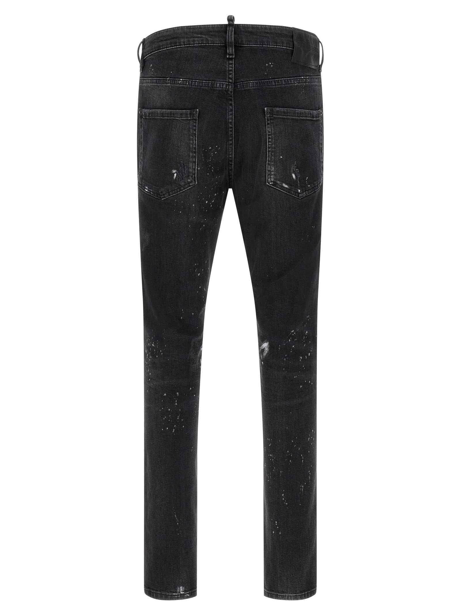 Dsquared² Black Cotton Slim Fit Jeans