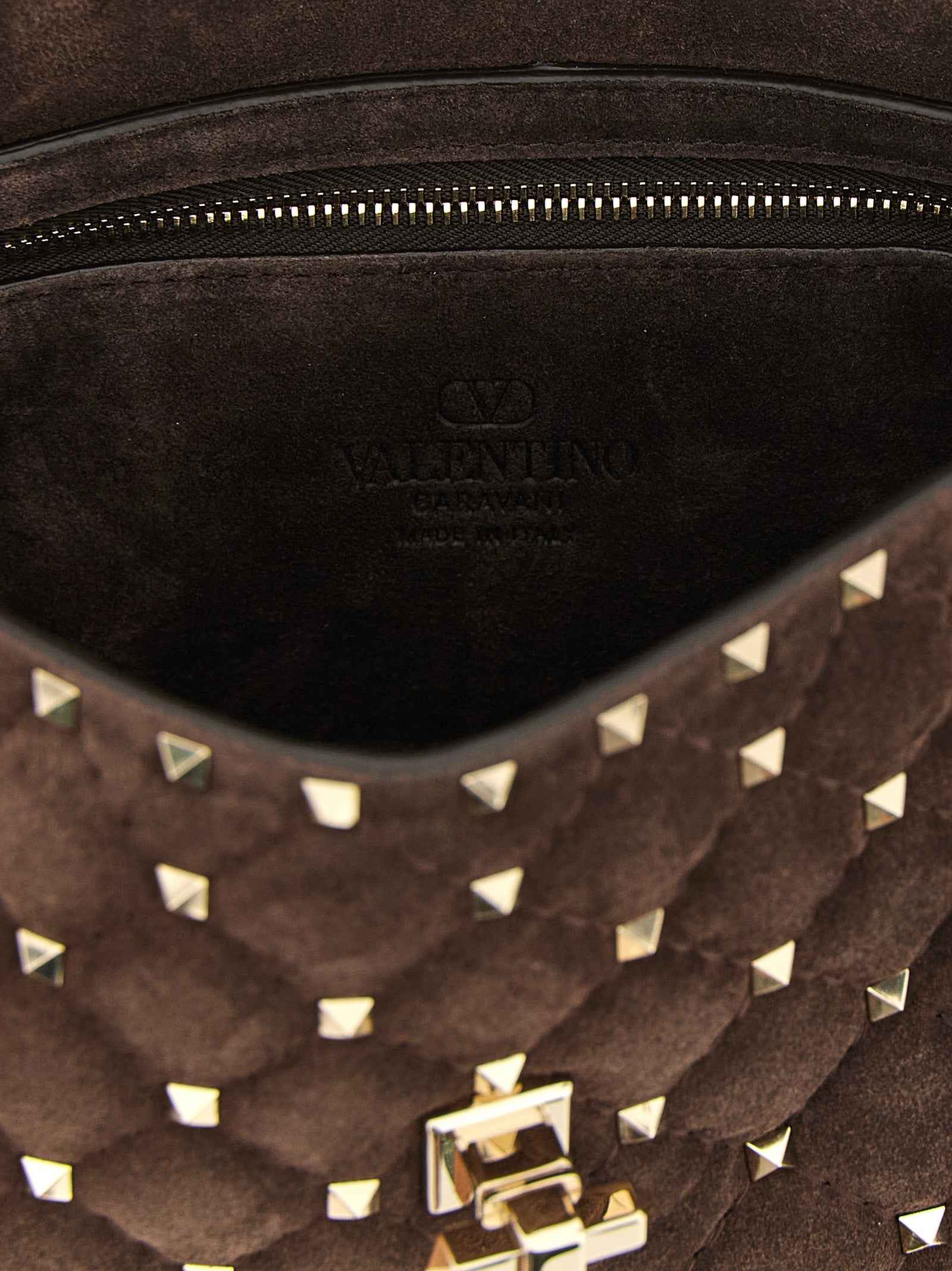 Valentino Garavani Brown Calfskin Crossbody Bag