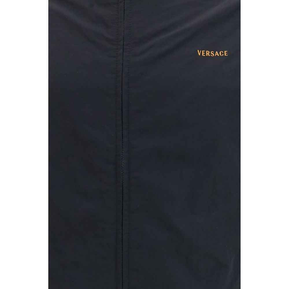 Versace Black Polyamide Bomber