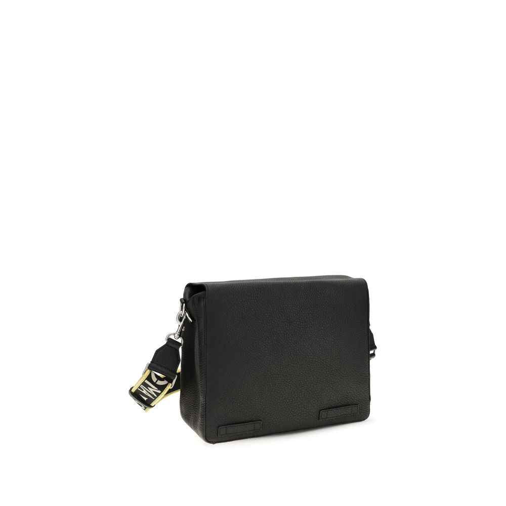 Fendi Black Calf Leather Bos Taurus Shoulder Bag
