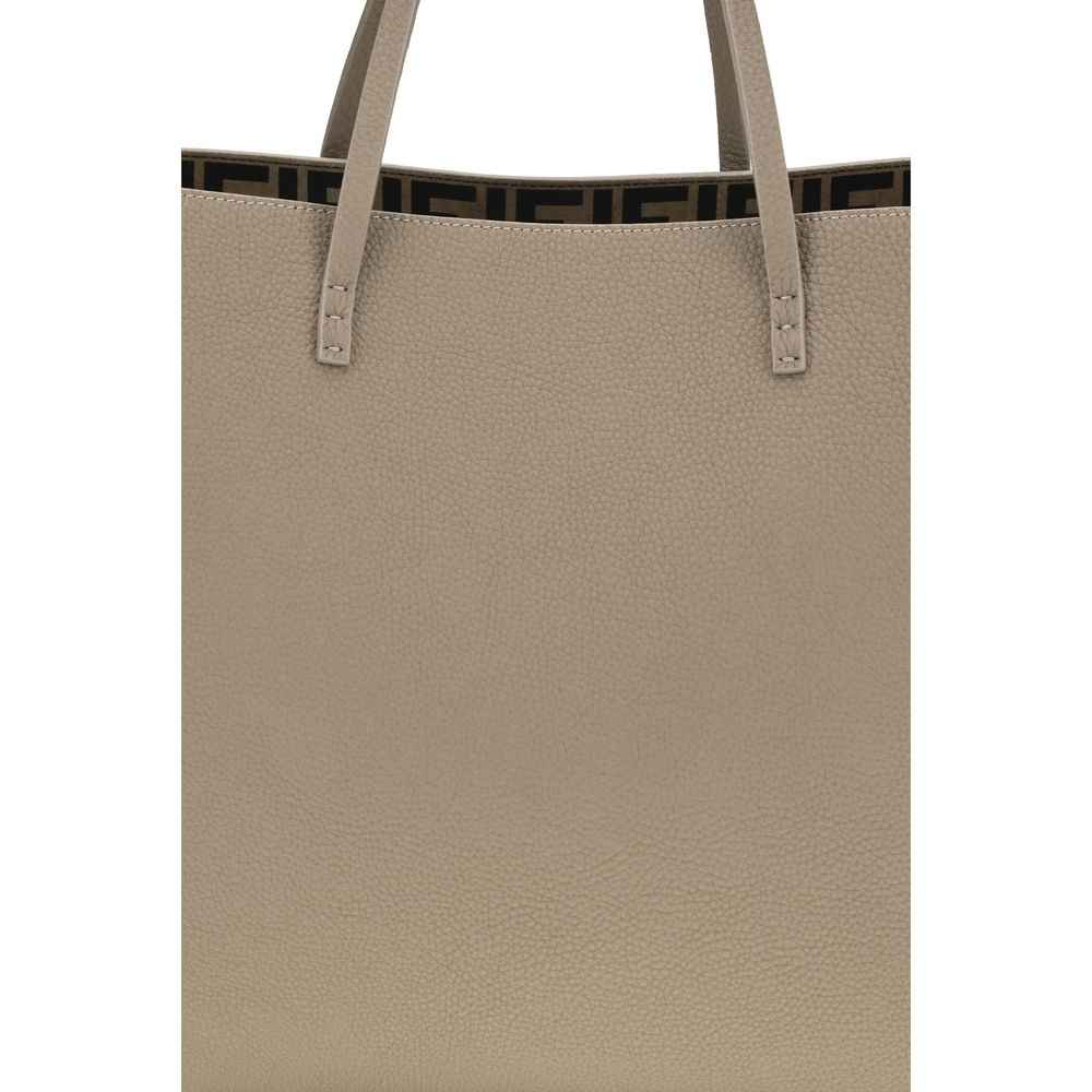 Fendi Beige Calf Leather Bos Taurus Shoulder Bag