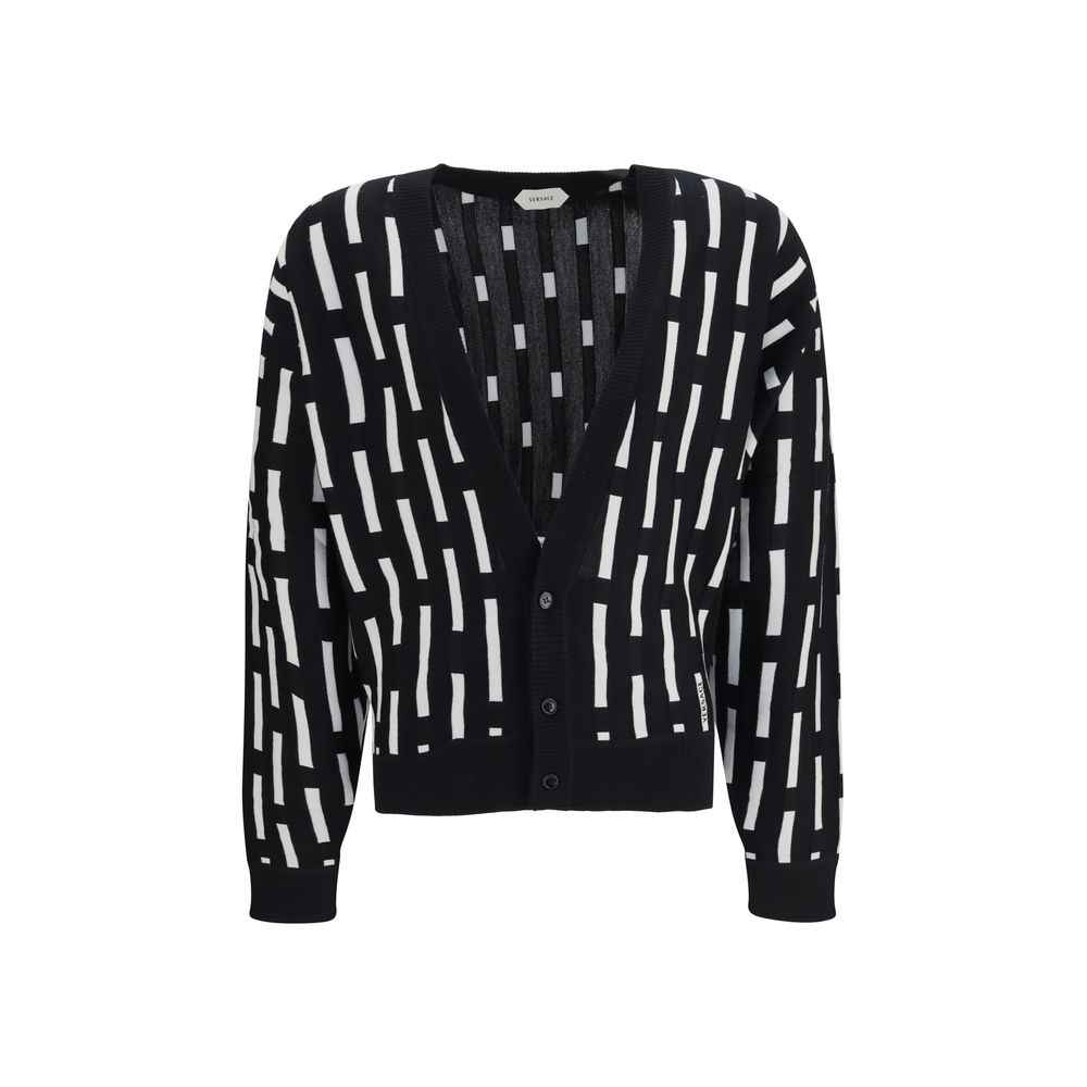 Versace Multicolor Wool Oves Aries Cardigan