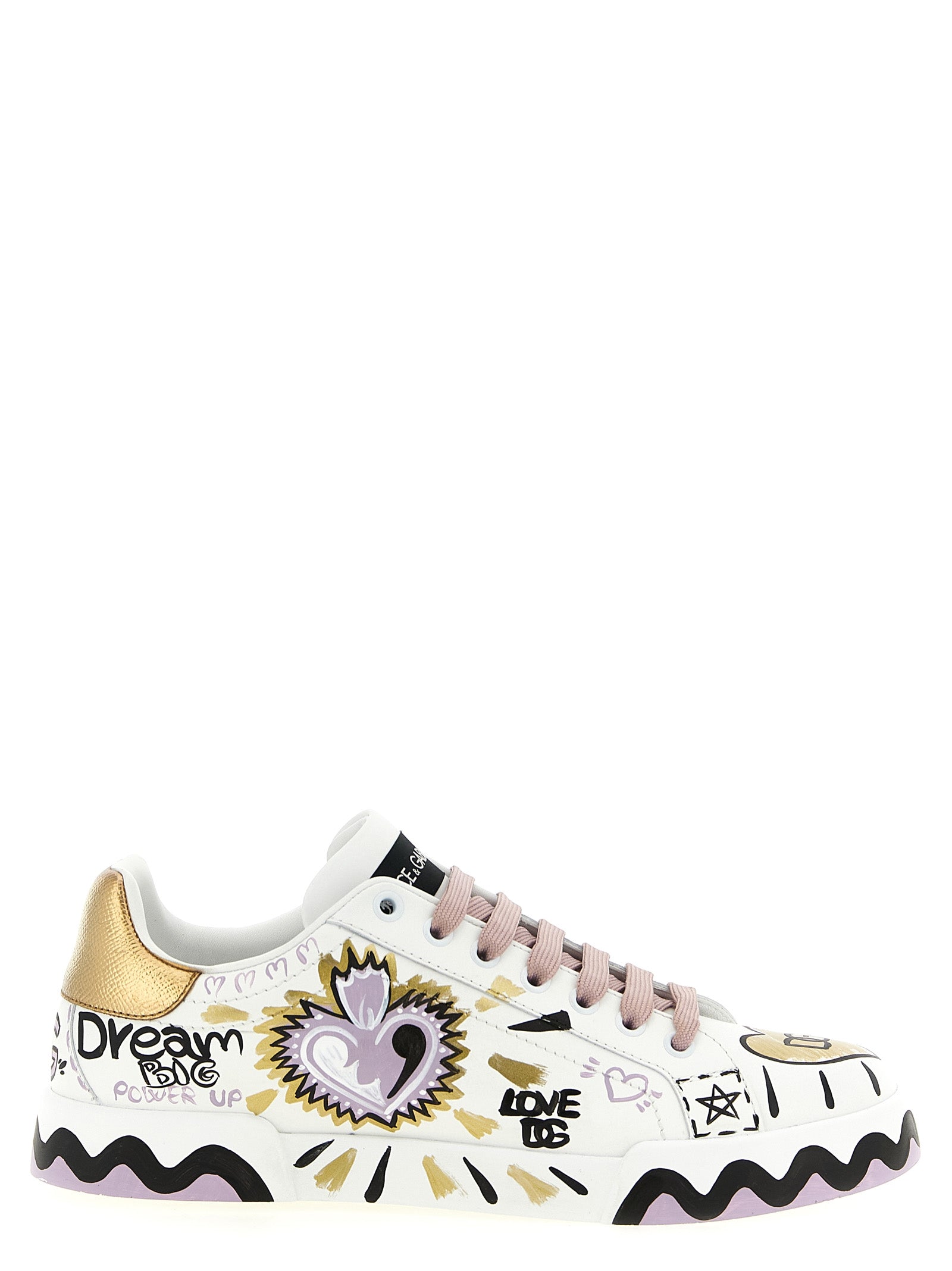 Dolce & Gabbana Multicolor Calfskin Low Top Sneakers