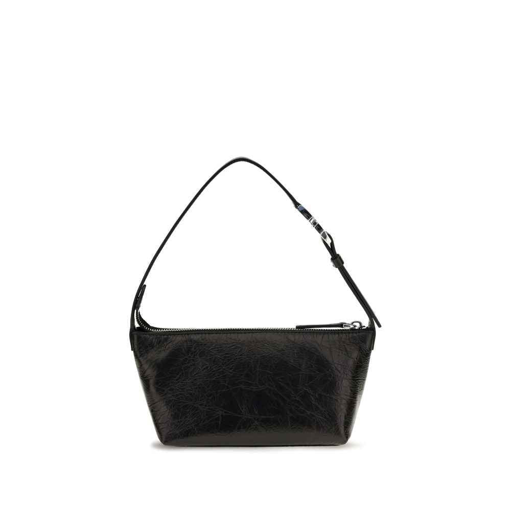 Fendi Black Calf Leather Bos Taurus Clutch Bag