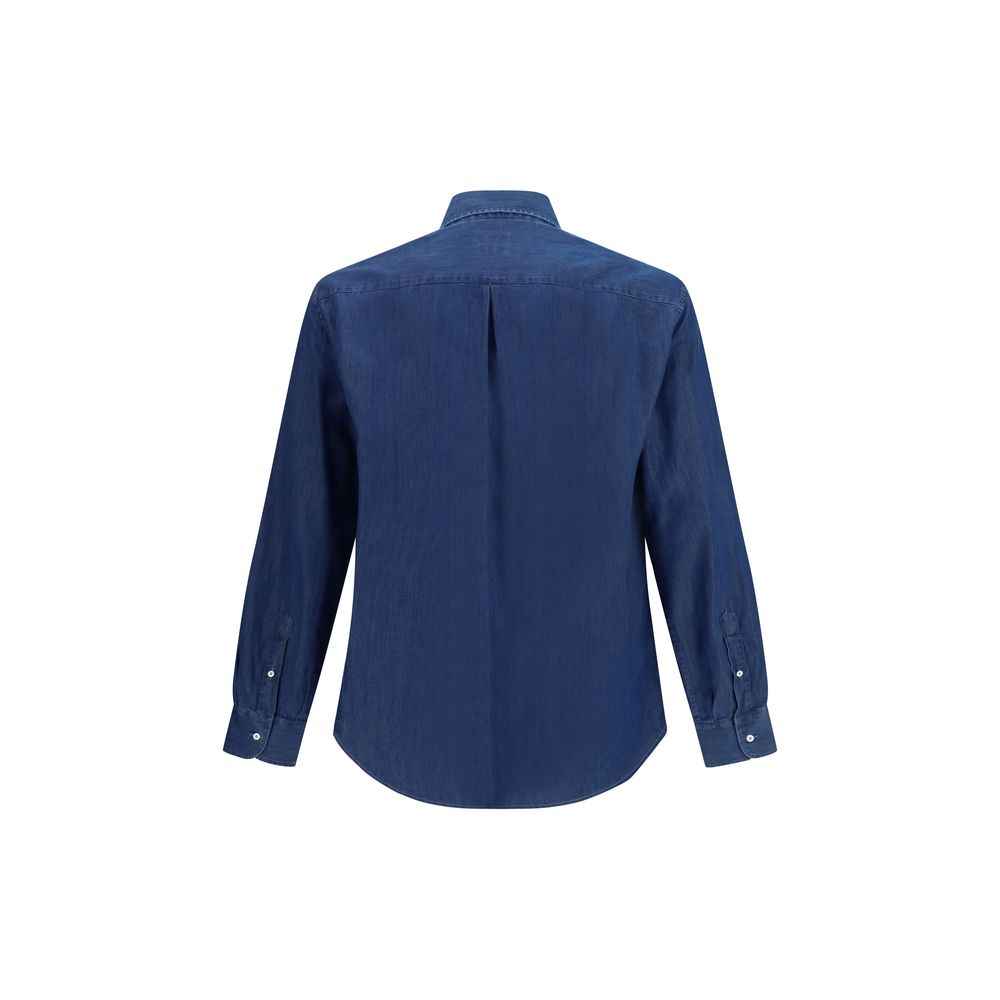 Brunello Cucinelli Blue Denim Shirt