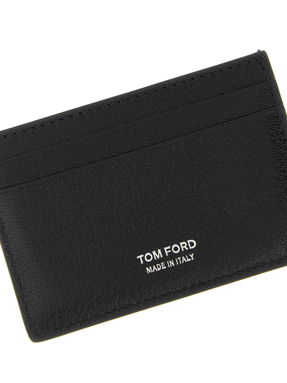 Tom Ford Black Goatskin Cardholder