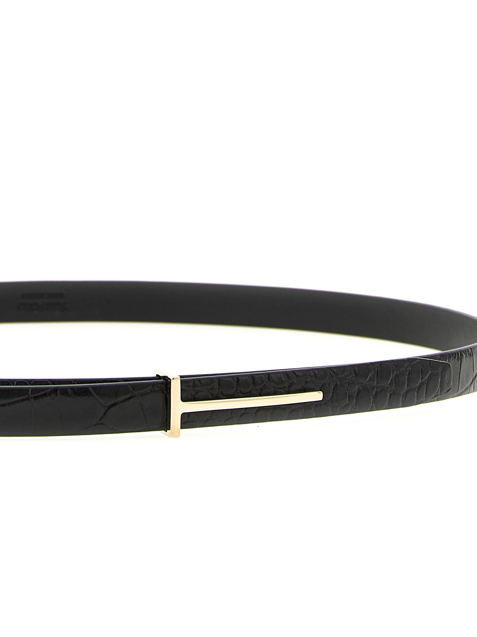 Tom Ford Black Calfskin Regular Belt