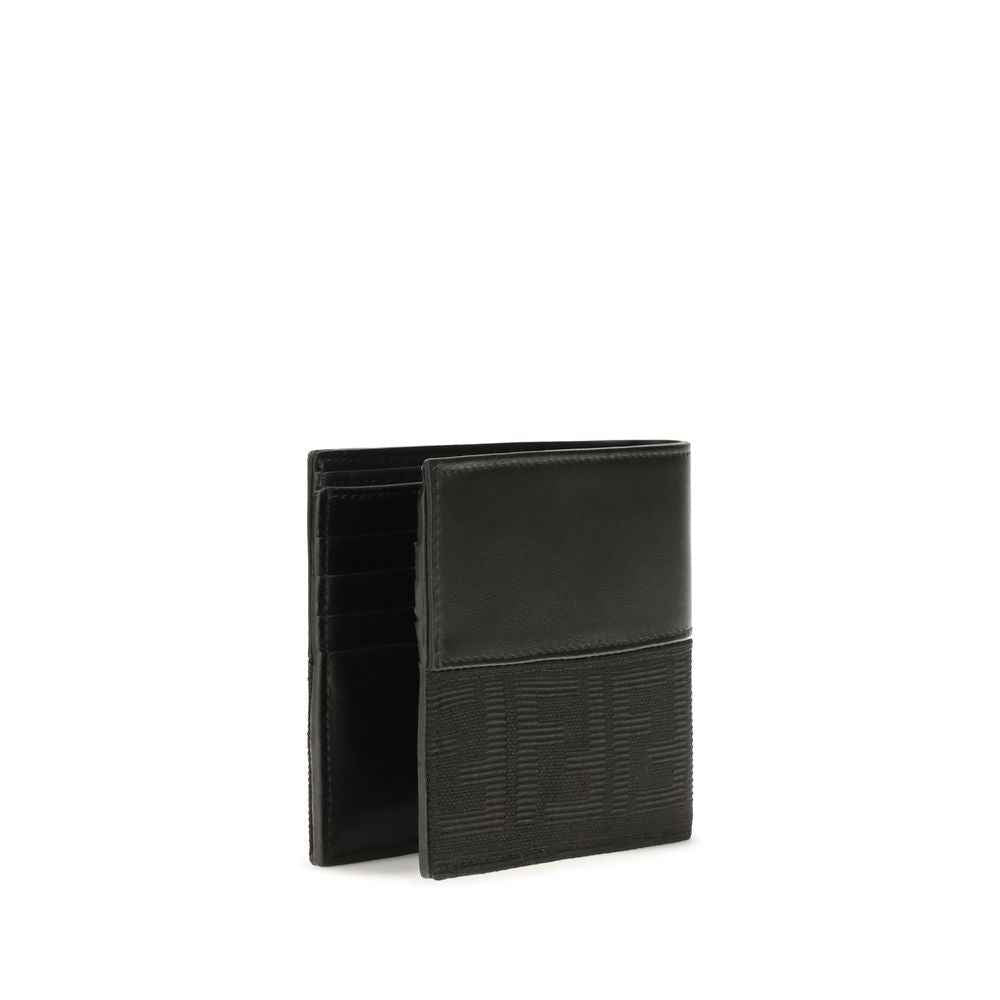 Fendi Black Calf Leather Bos Taurus Wallet