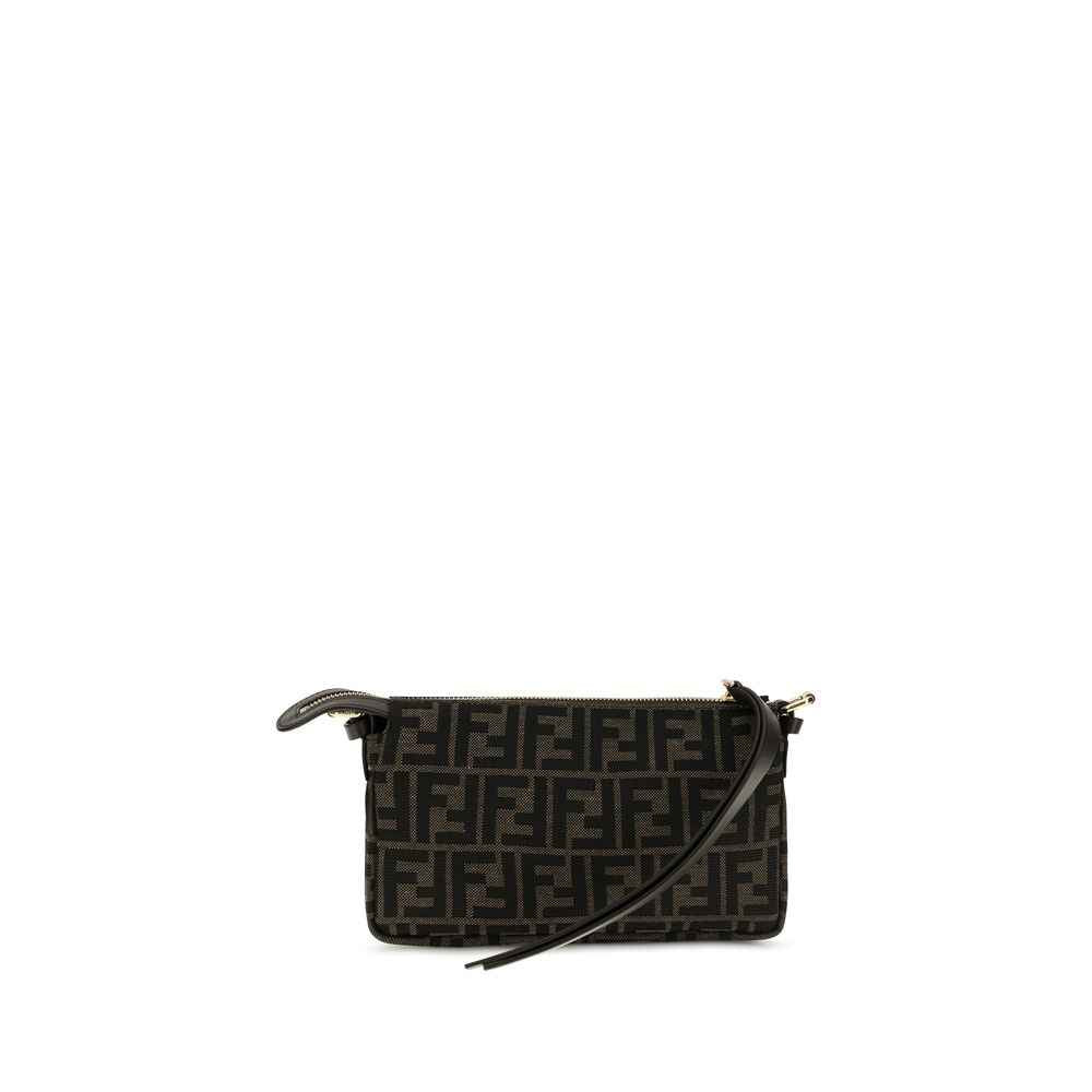 Fendi Brown Polyester Shoulder Bag
