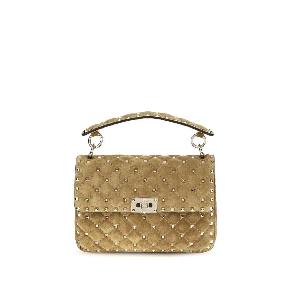 Valentino Garavani Beige Calf Leather Bos Taurus Shoulder Bag